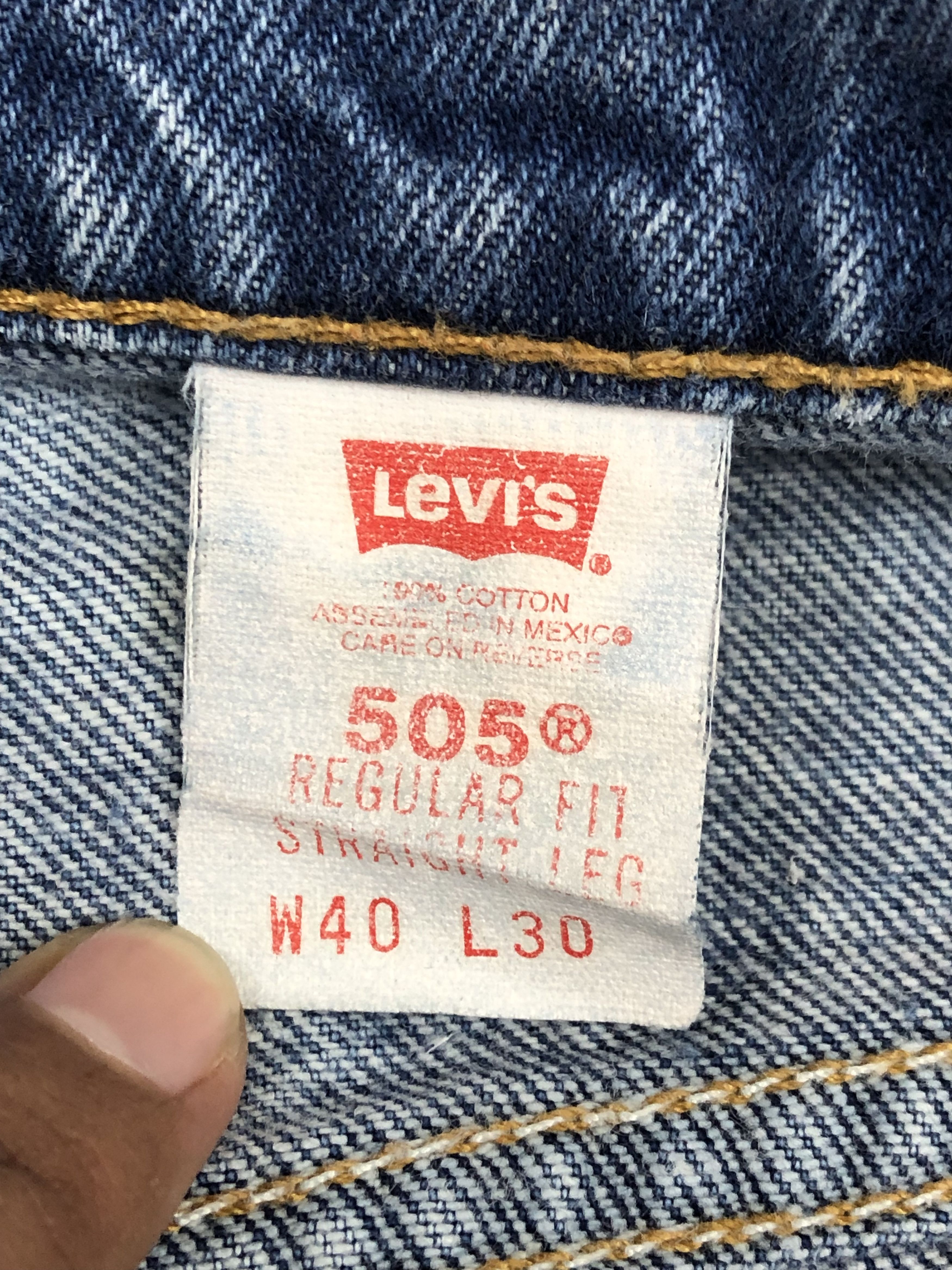 Levi's Vintage 90s Levis 505 Jeans DP1500 Size US 39 - 6 Thumbnail
