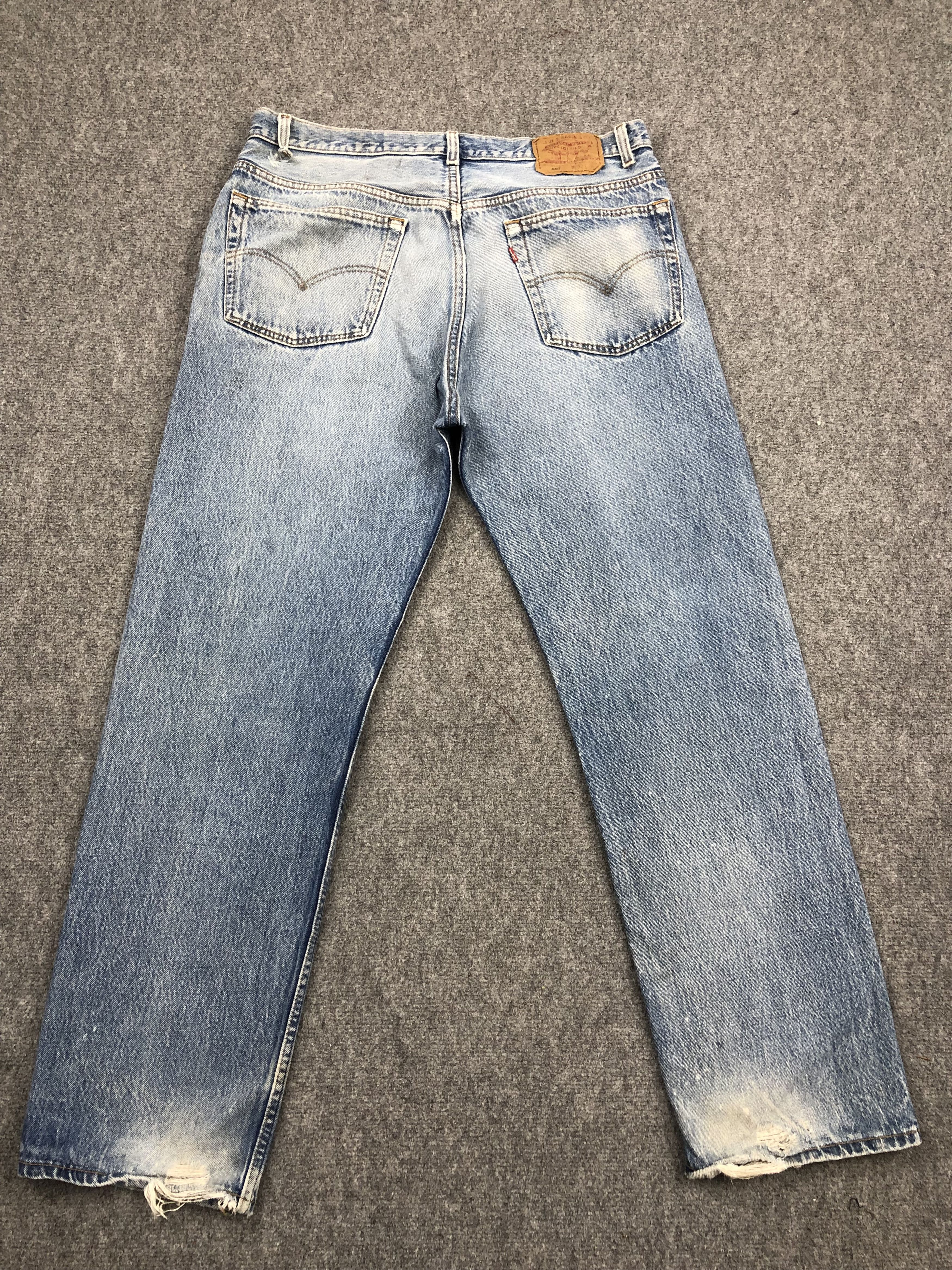 Levi's Vintage 90s Levis 501 Faded Bue Jeans DP1499 Size US 36 / EU 52 - 3 Thumbnail