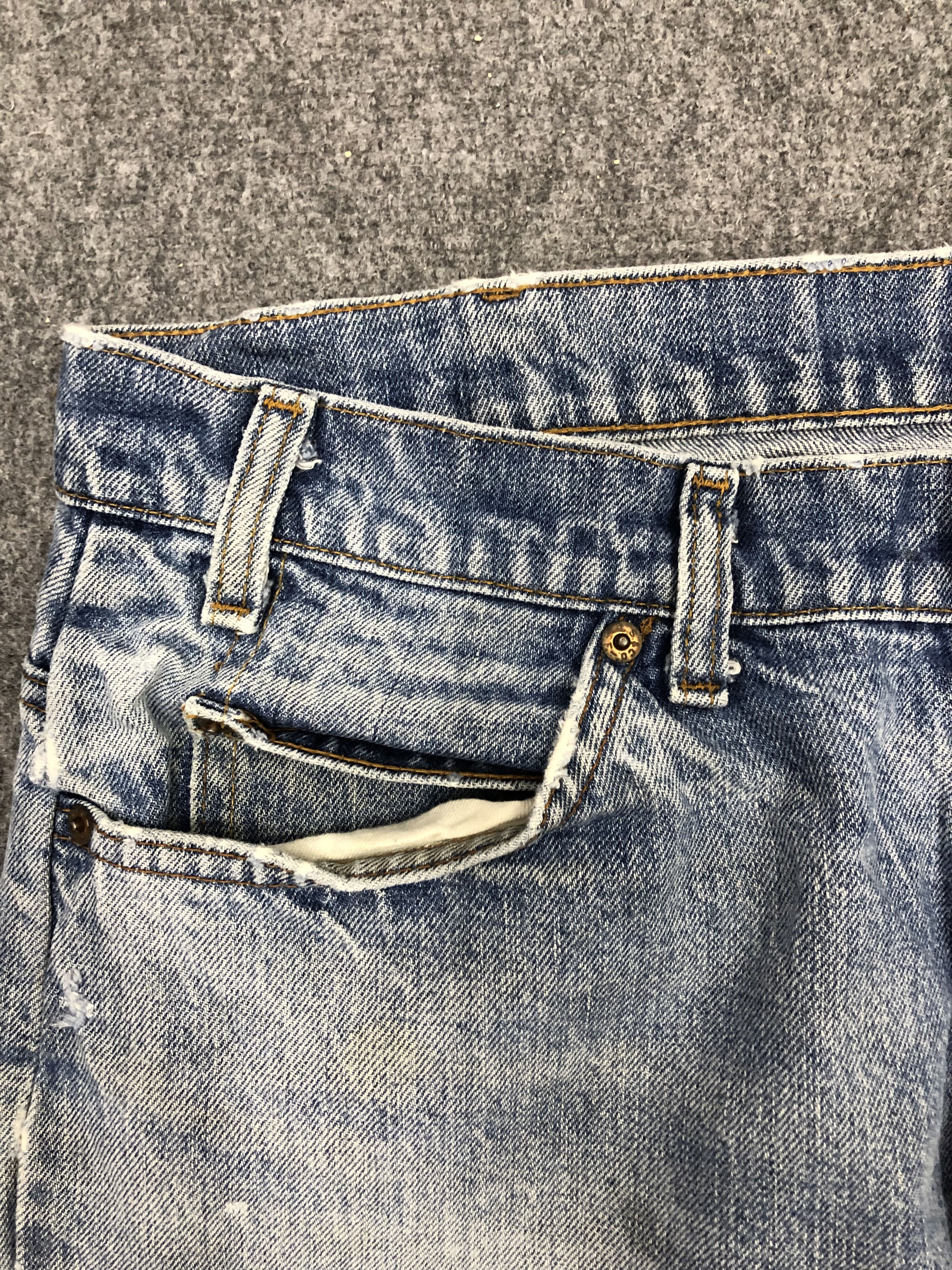 Levi's Vintage 90s Levis 505 Orange Tab Lightwash Jeans DP1146 Size US 37 - 6 Thumbnail