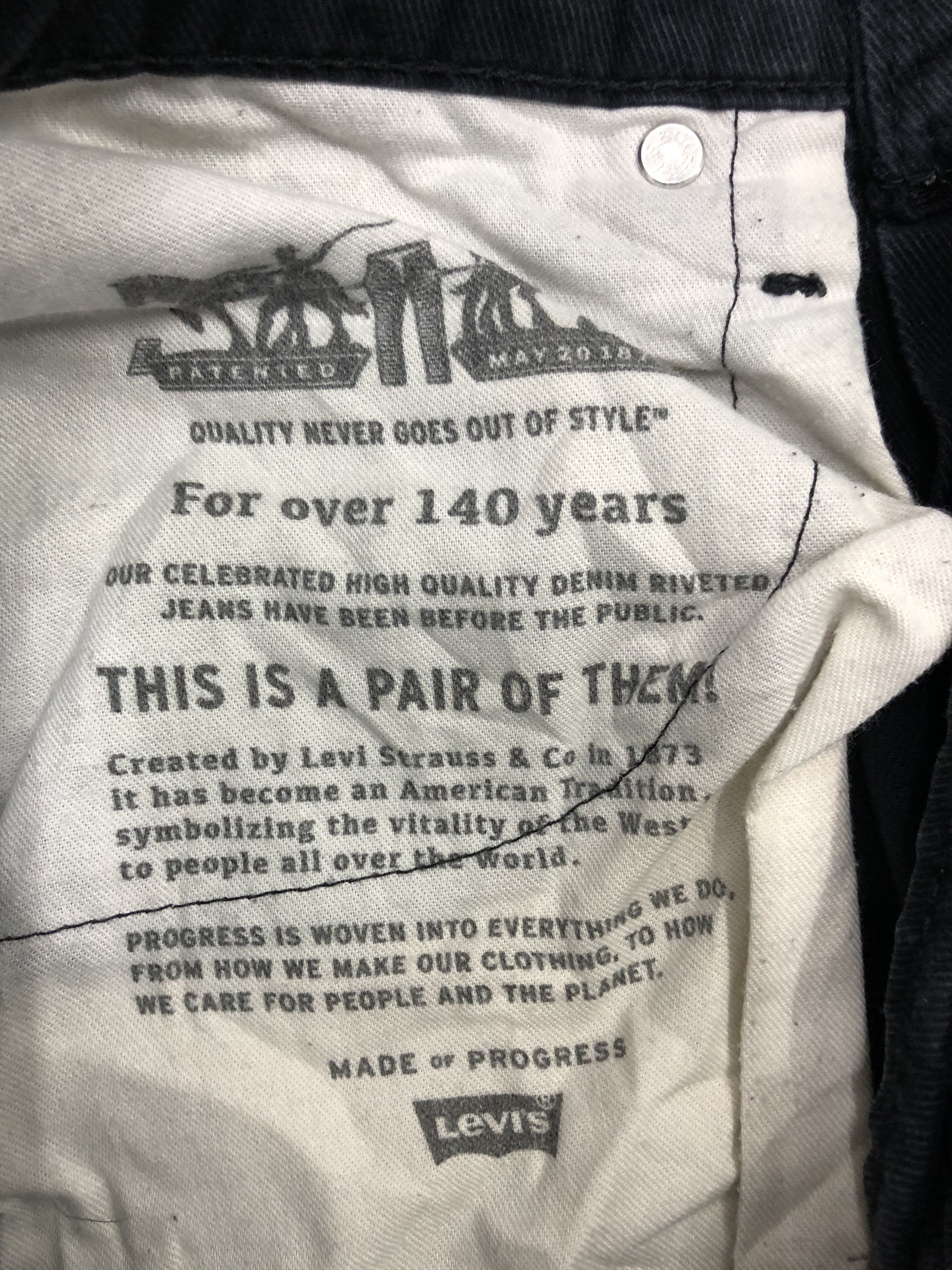 Levi's Vintage Levis 512 Black Jeans DP1114 Size US 32 / EU 48 - 8 Thumbnail