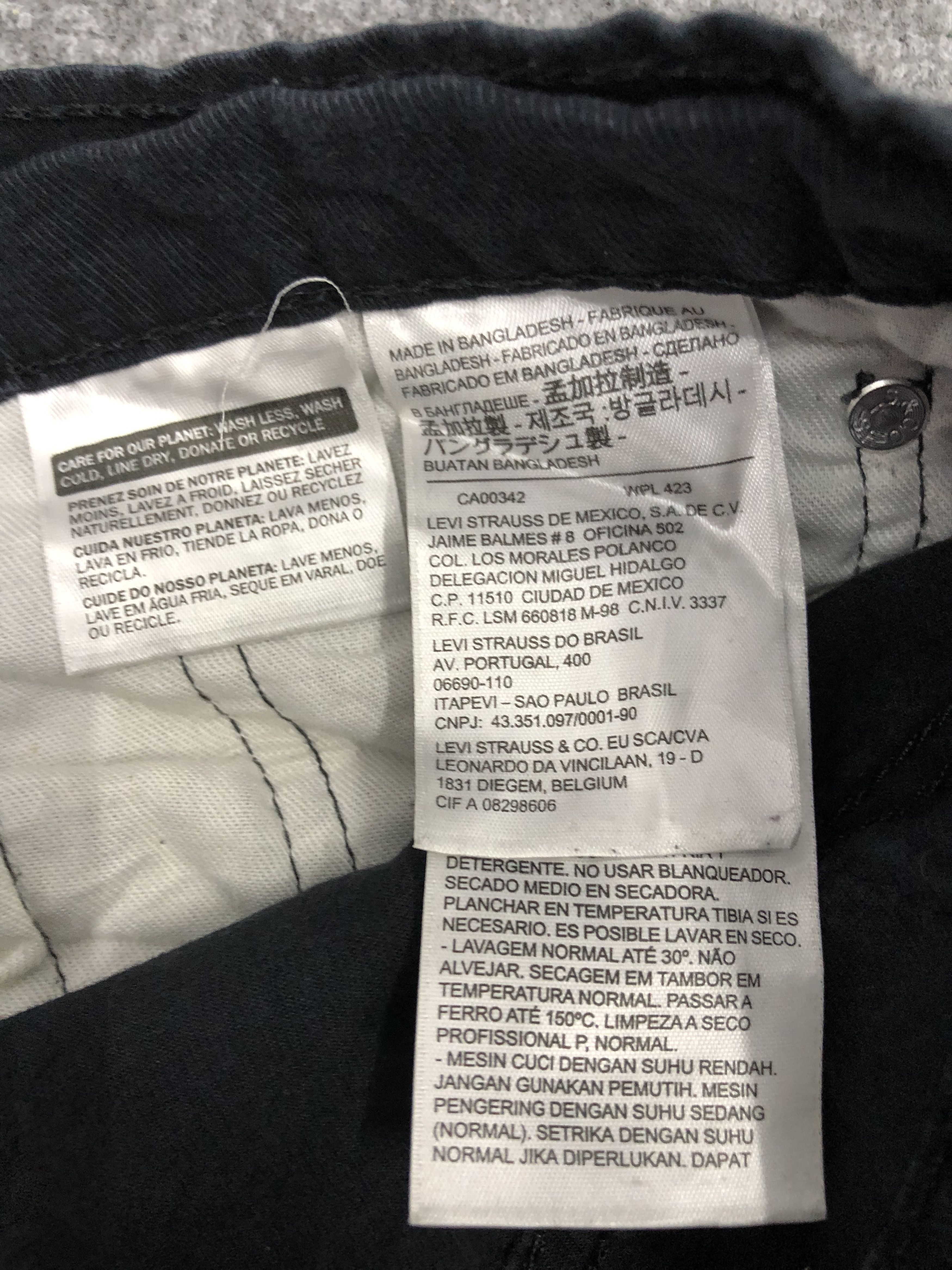Levi's Vintage Levis 512 Black Jeans DP1114 Size US 32 / EU 48 - 6 Thumbnail