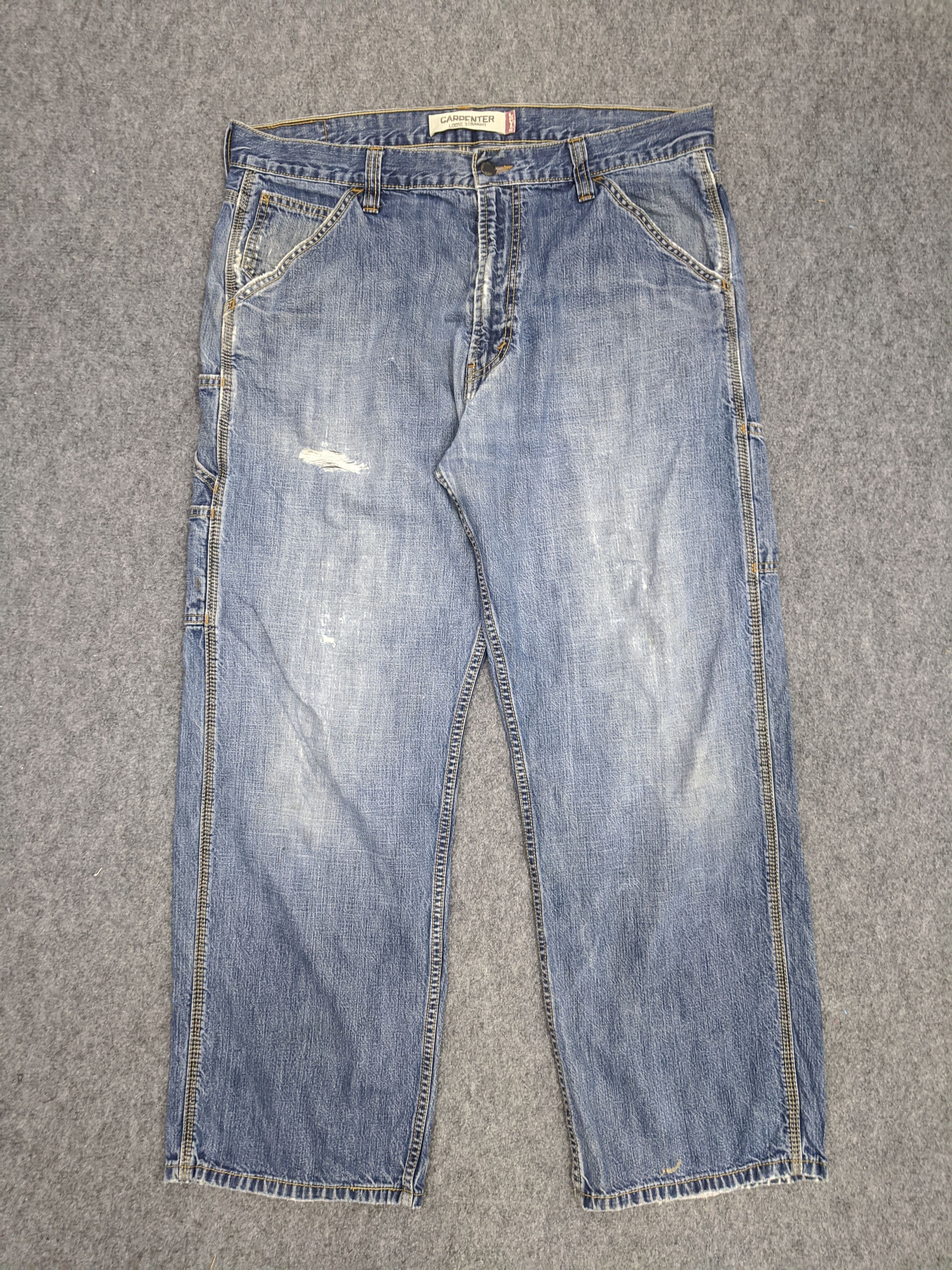 Levi's Vintage Levis Carpenter Jeans Lightwash DP0687 Size US 38 / EU 54 - 1 Thumbnail