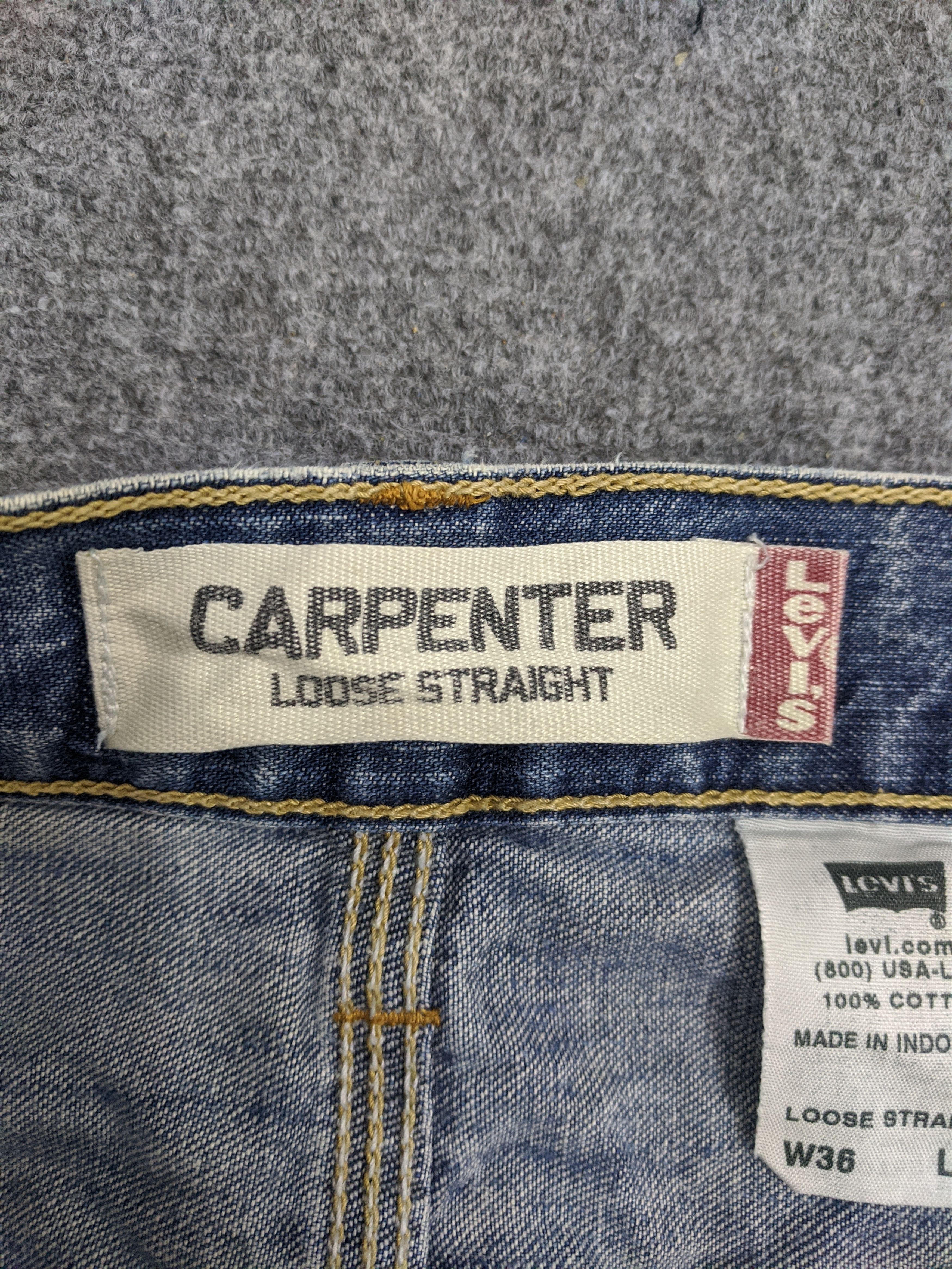 Levi's Vintage Levis Carpenter Jeans Lightwash DP0687 Size US 38 / EU 54 - 5 Thumbnail