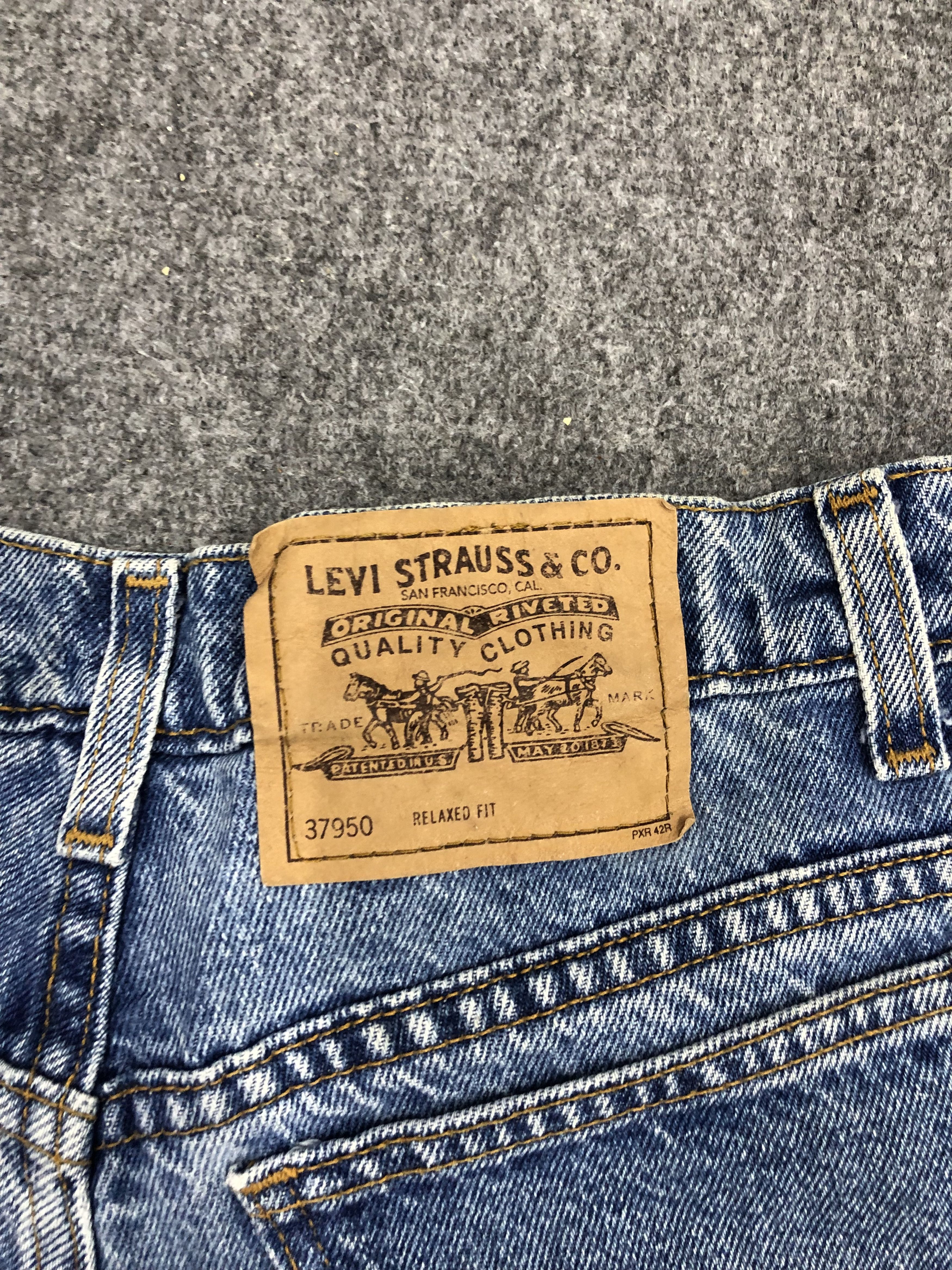 Levi's Vintage 90s Levis 950 Cropped Jeans DP1150 Size US 30 / EU 46 - 3 Thumbnail