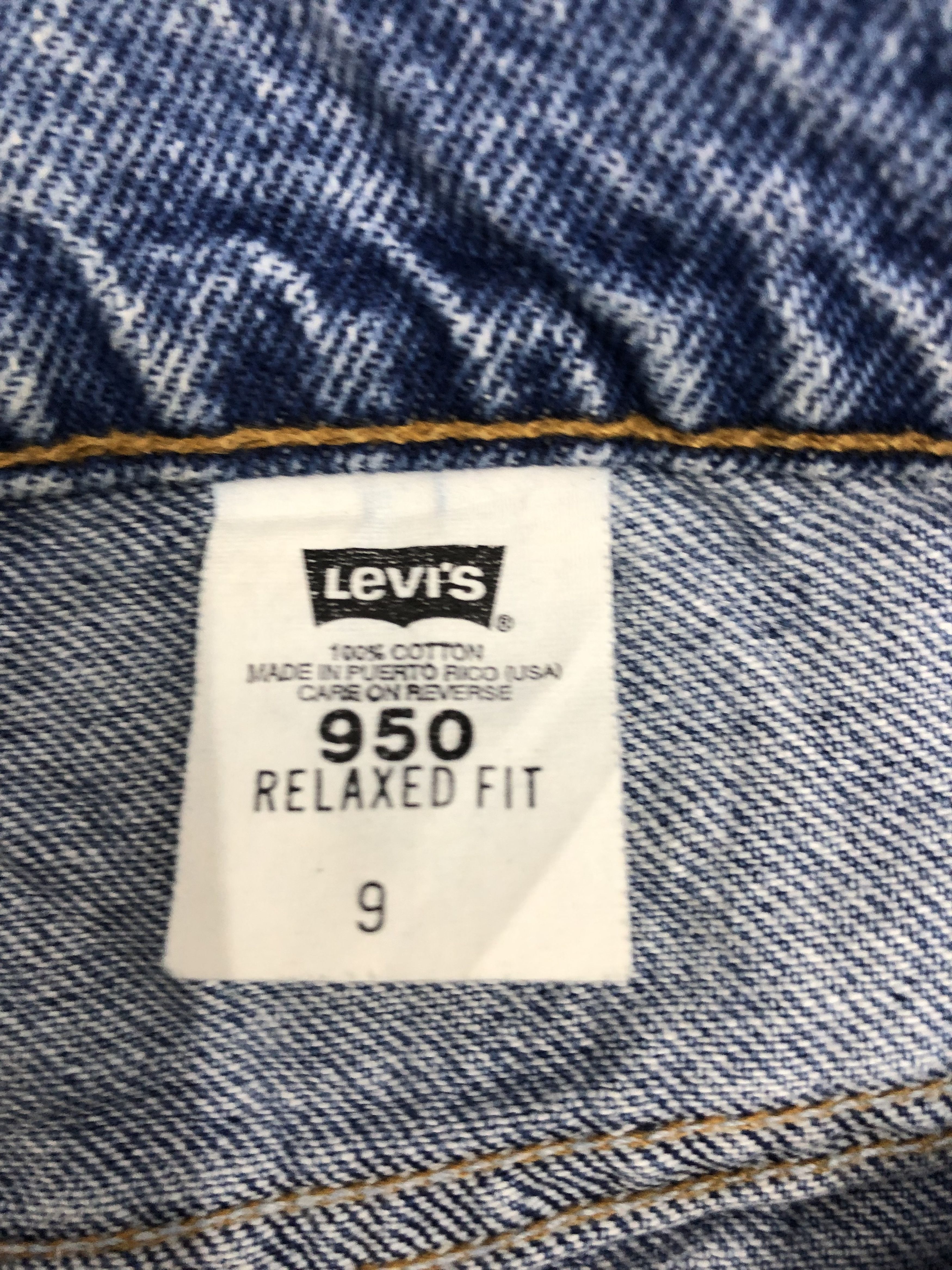 Levi's Vintage 90s Levis 950 Cropped Jeans DP1150 Size US 30 / EU 46 - 4 Thumbnail