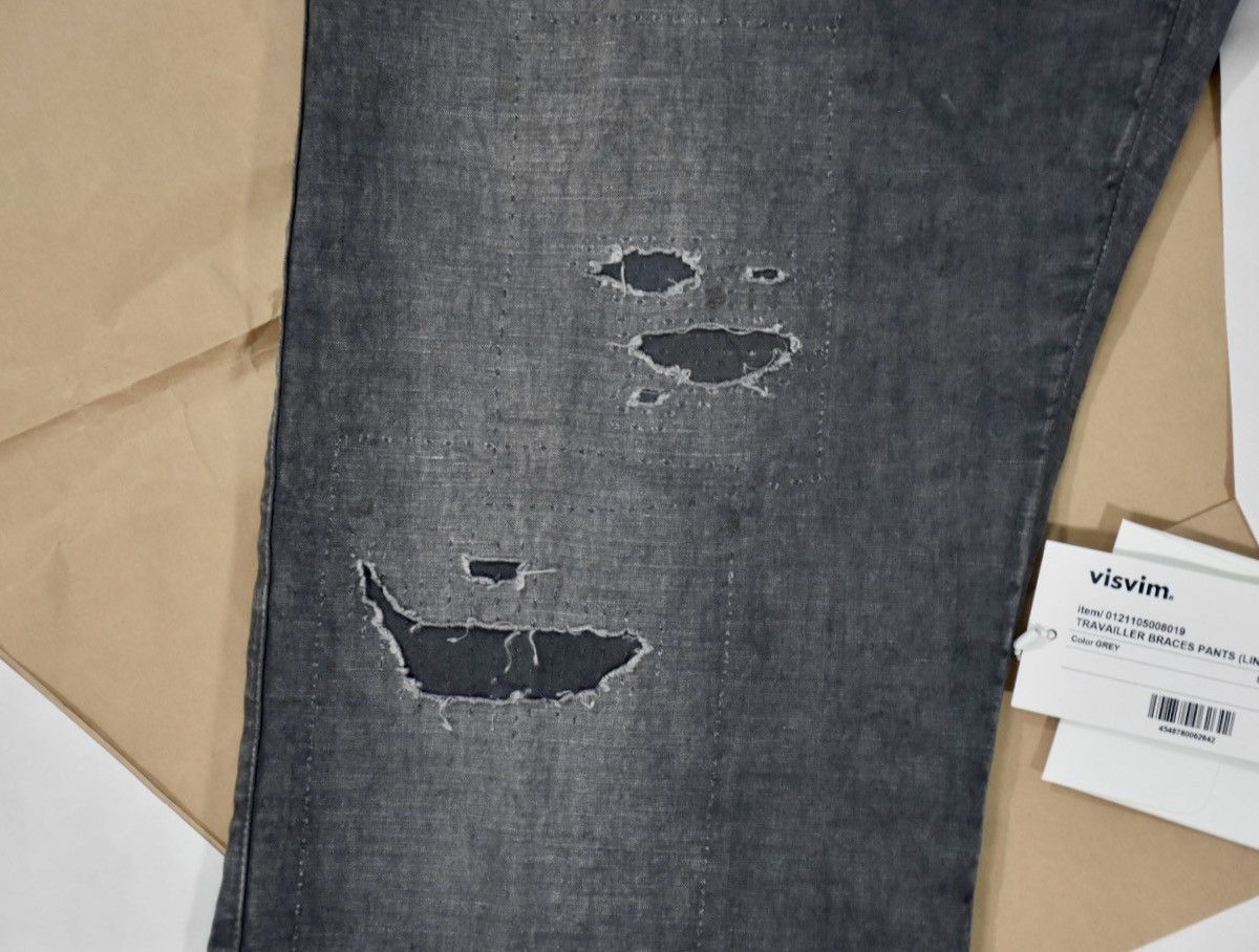 Visvim 21ss Travailler Braces Pants (Linen) grey size3