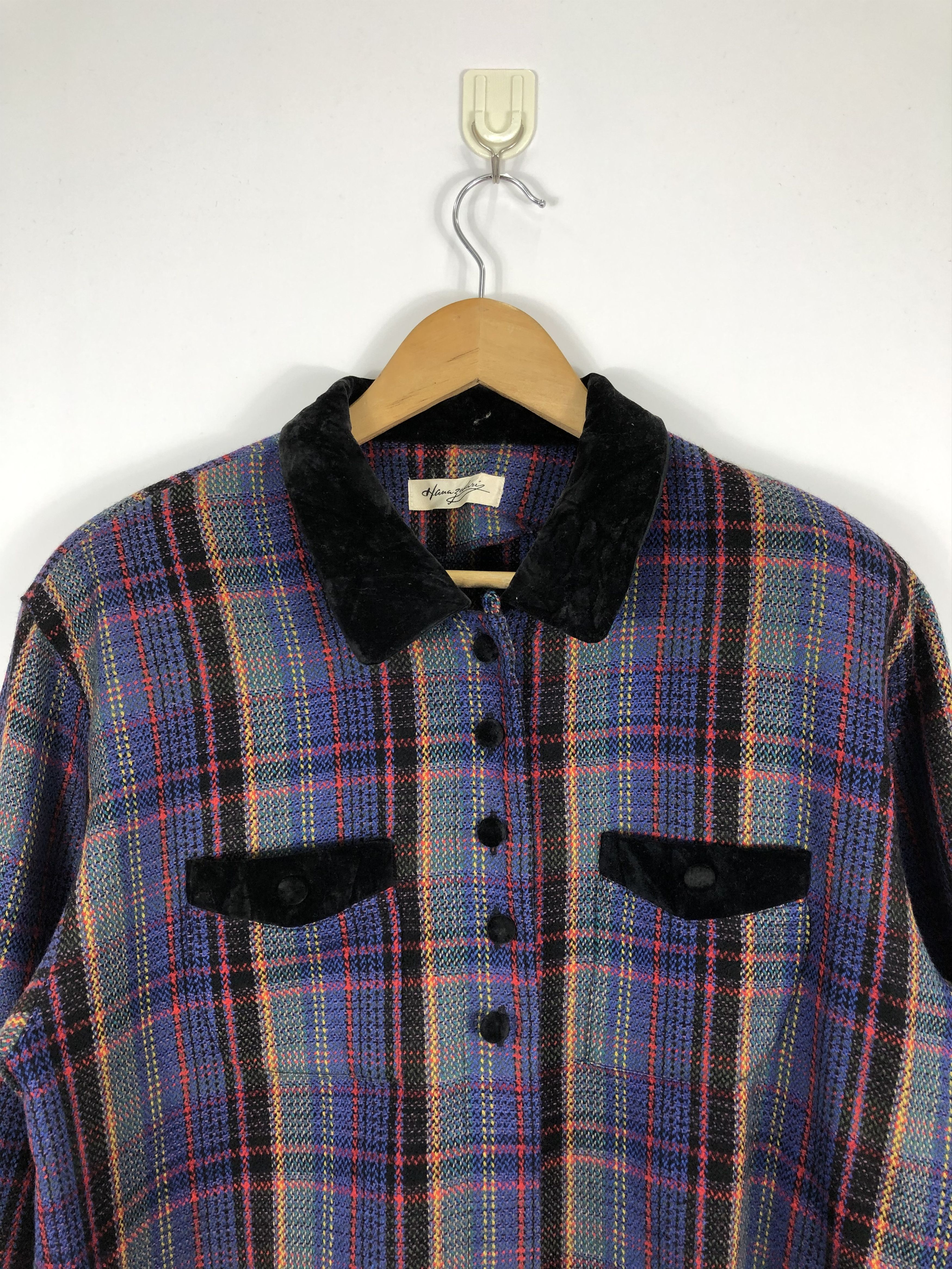 Japanese Brand × Vintage Vintage Japanese Brand Shadow Plaid Jacket J0635 Size US L / EU 52-54 / 3 - 2 Thumbnail