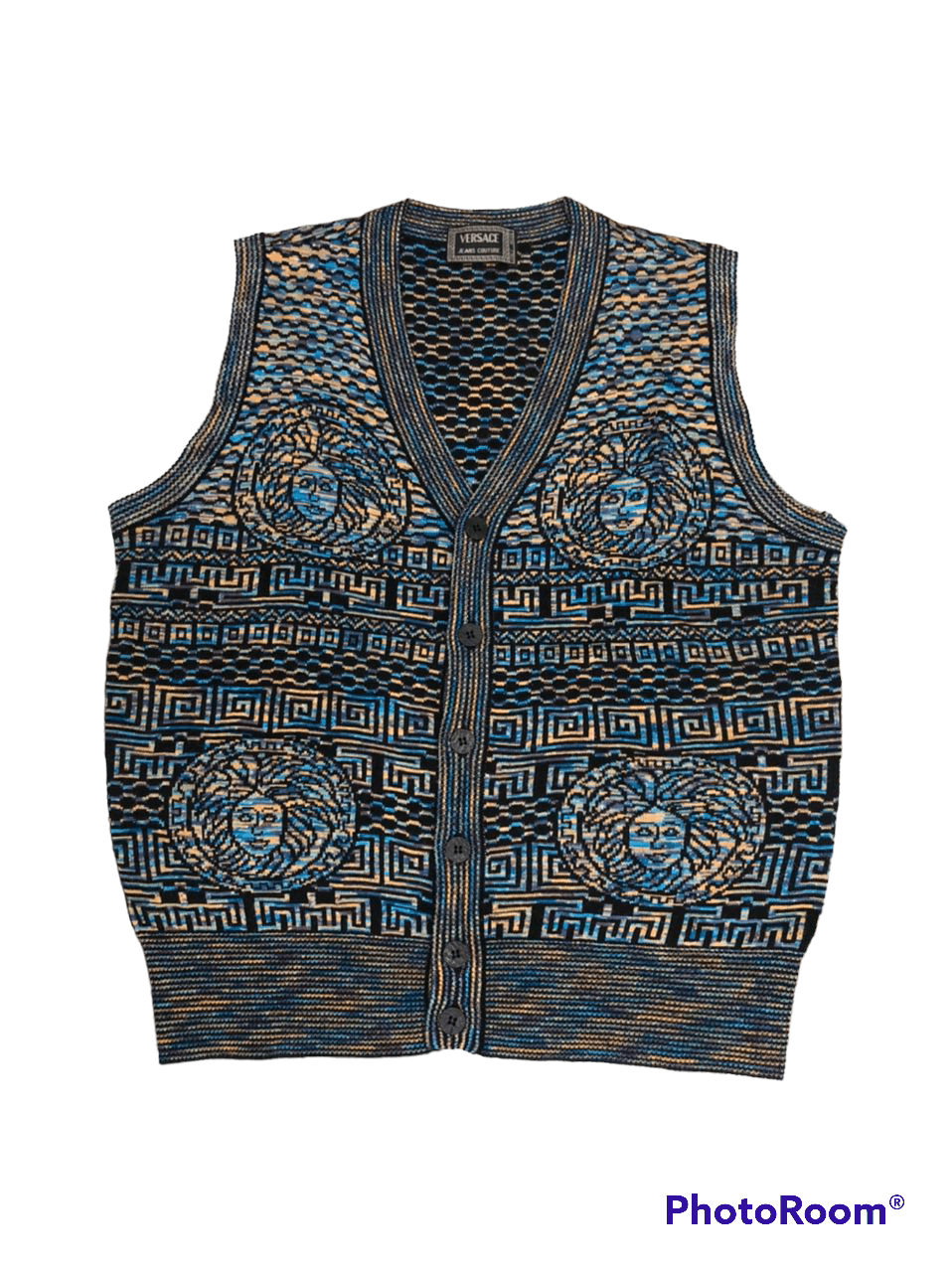Vintage Versace Jeans Couture Medusa Vest Knitwear