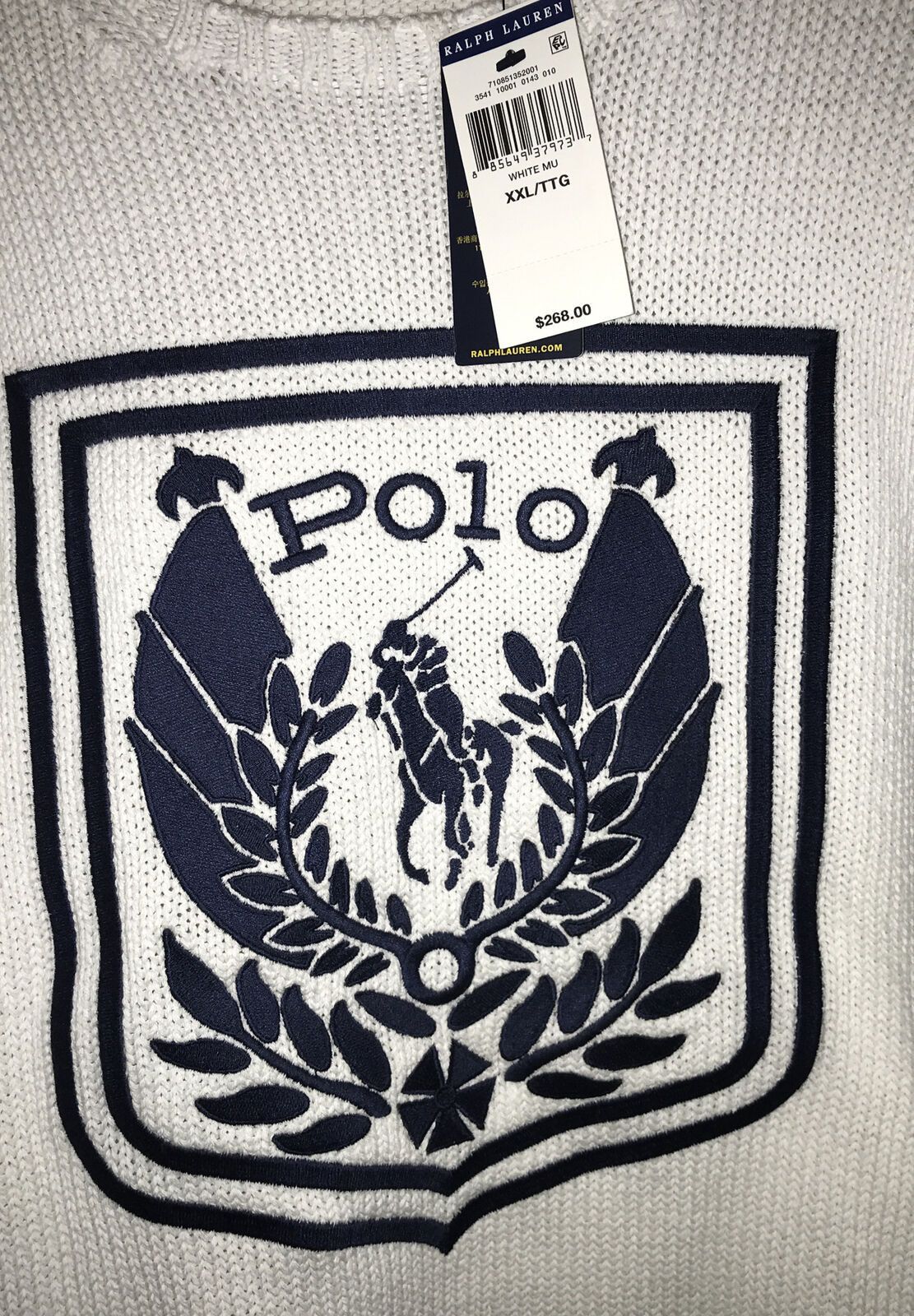 Polo Ralph Lauren Polo Ralph Lauren UNI Crest Cotton Knit Sweater XL Size US XL / EU 56 / 4 - 2 Thumbnail