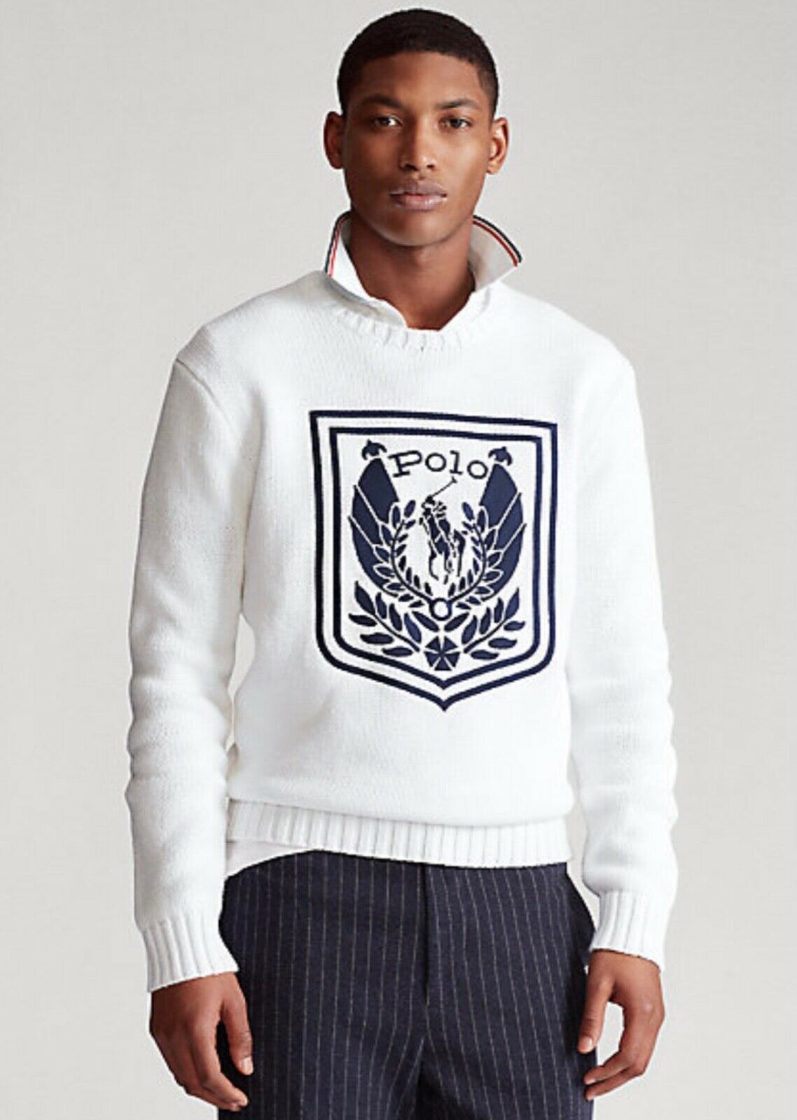Polo Ralph Lauren Polo Ralph Lauren UNI Crest Cotton Knit Sweater XL Size US XL / EU 56 / 4 - 3 Thumbnail