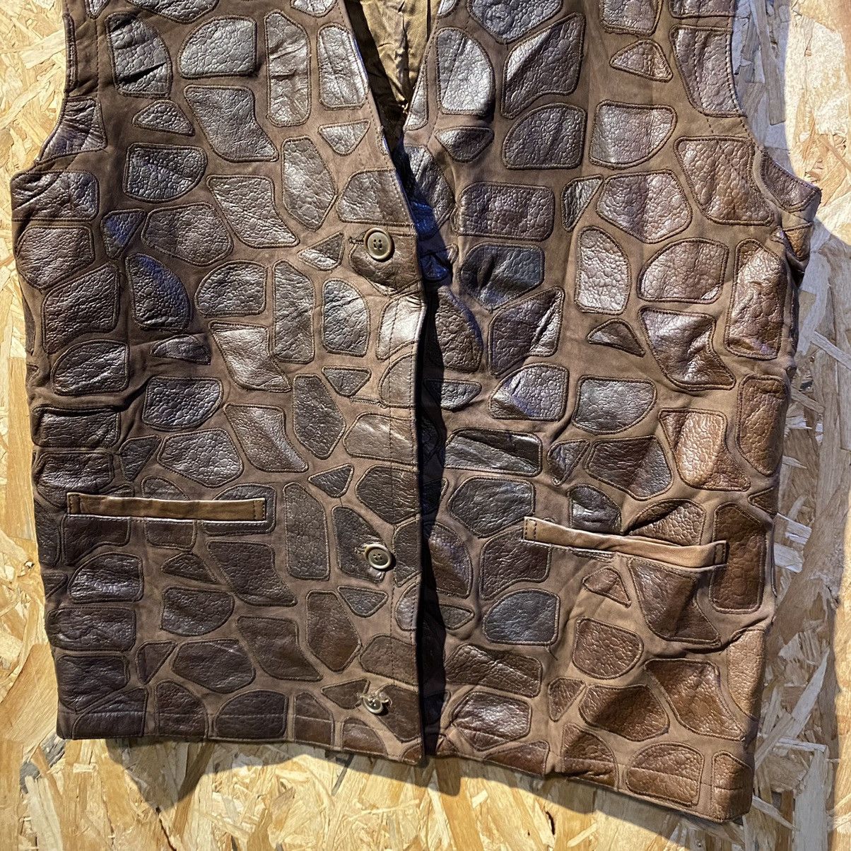 Leather × Valentino × Vintage VINTAGE VERY RARE‼️Valentino Boutique Leather Zipper Vests Size US L / EU 52-54 / 3 - 6 Thumbnail