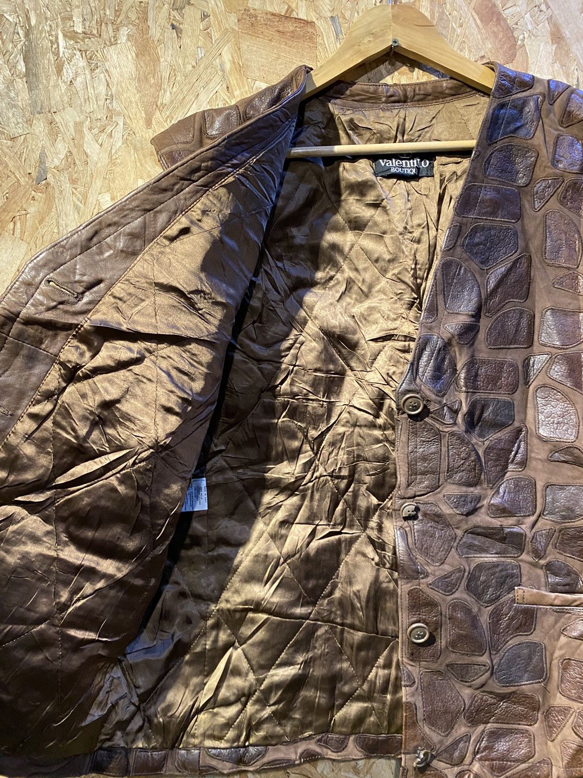 Leather × Valentino × Vintage VINTAGE VERY RARE‼️Valentino Boutique Leather Zipper Vests Size US L / EU 52-54 / 3 - 3 Thumbnail