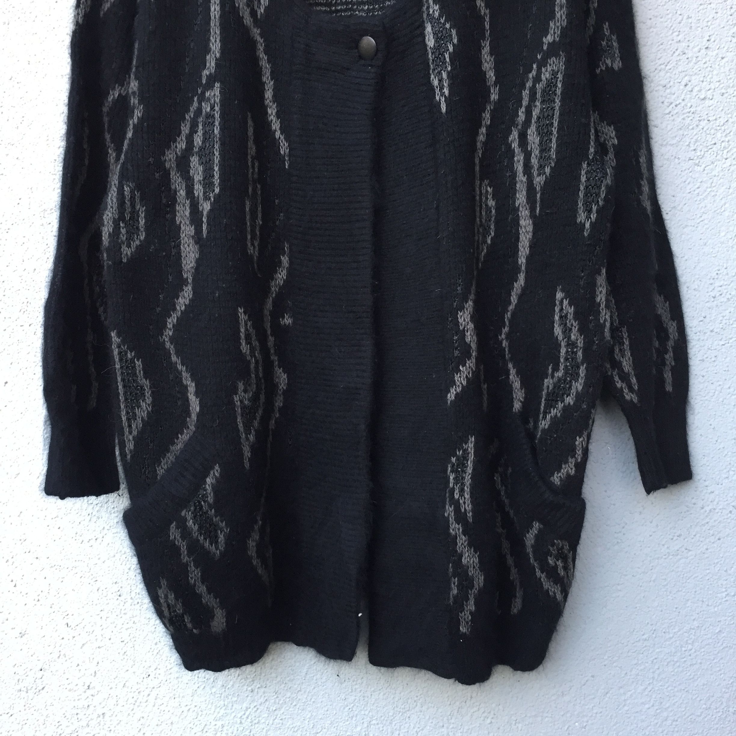 Aran Isles Knitwear Vintage Shag Shaggy Knit Cardigan Fullprint Navajo Knitwear Size US L / EU 52-54 / 3 - 3 Thumbnail