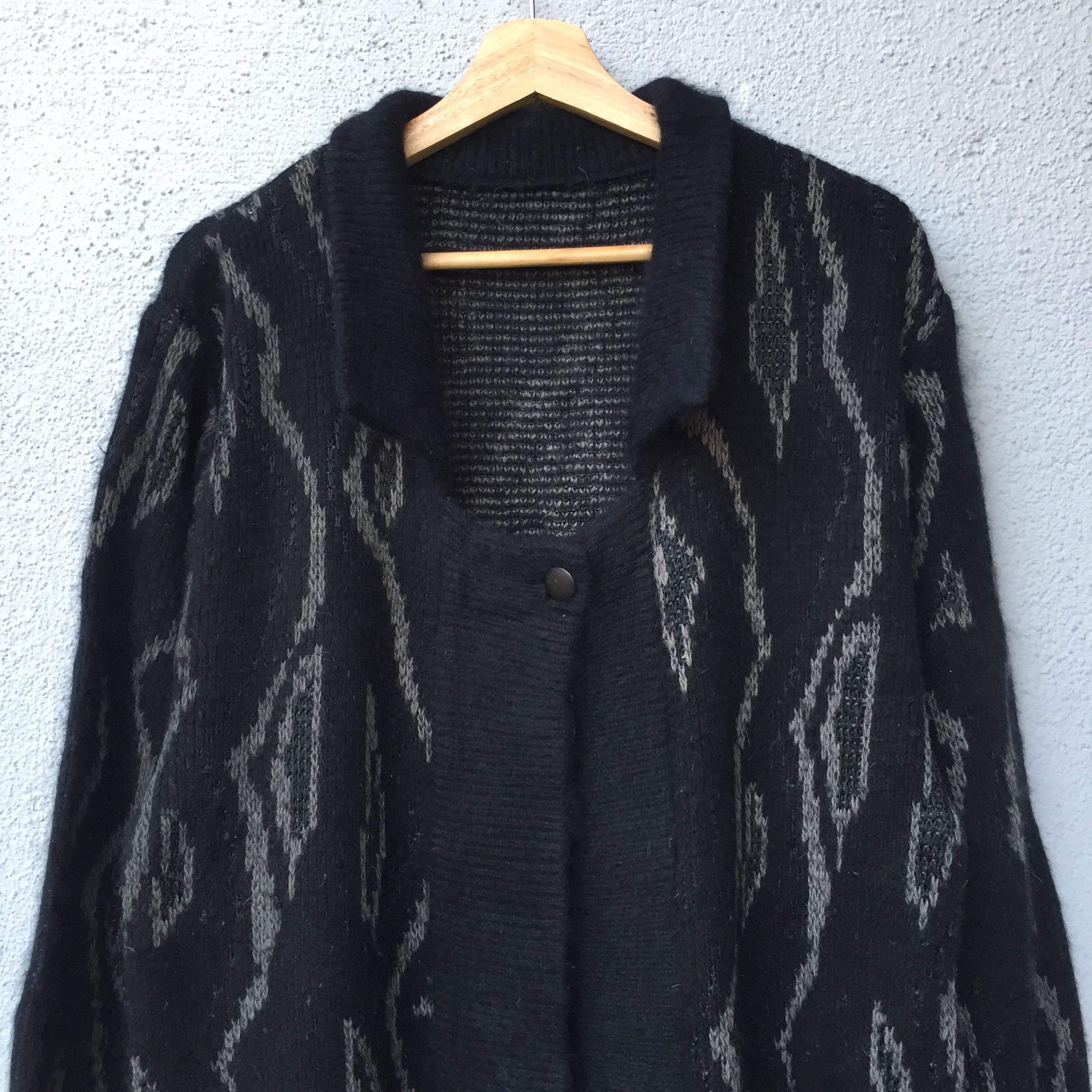 Aran Isles Knitwear Vintage Shag Shaggy Knit Cardigan Fullprint Navajo Knitwear Size US L / EU 52-54 / 3 - 2 Thumbnail