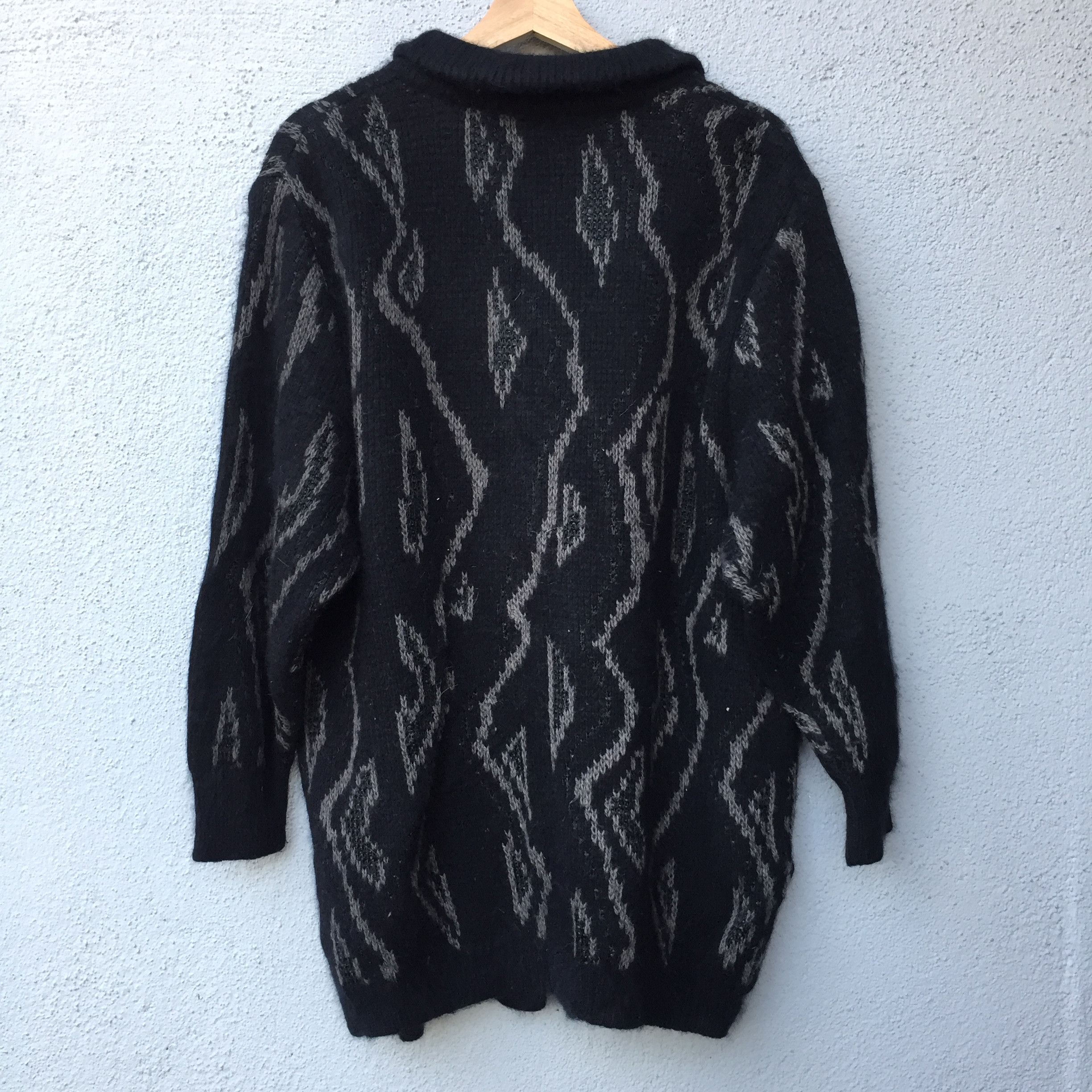 Aran Isles Knitwear Vintage Shag Shaggy Knit Cardigan Fullprint Navajo Knitwear Size US L / EU 52-54 / 3 - 8 Thumbnail