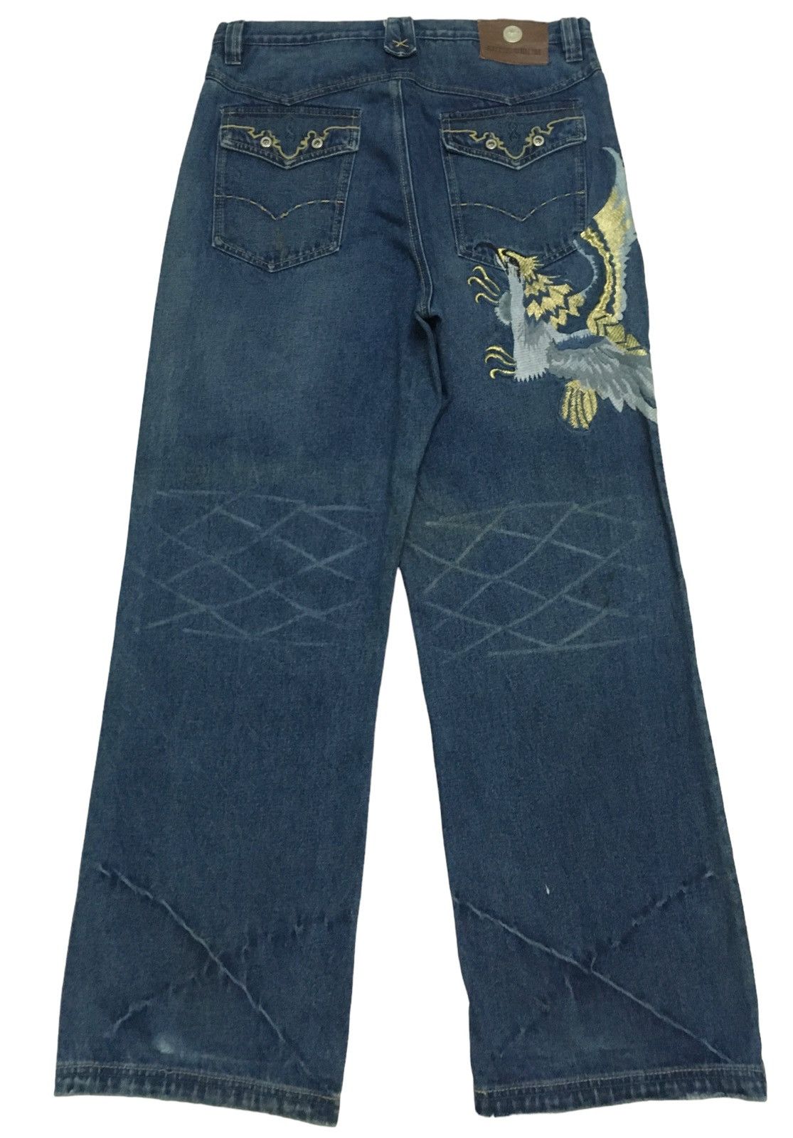Antik Denim × If Six Was Nine Rare Design Vintage Antik Denim Sukajan Baggy Jeans 2000s Size US 36 / EU 52 - 1 Thumbnail