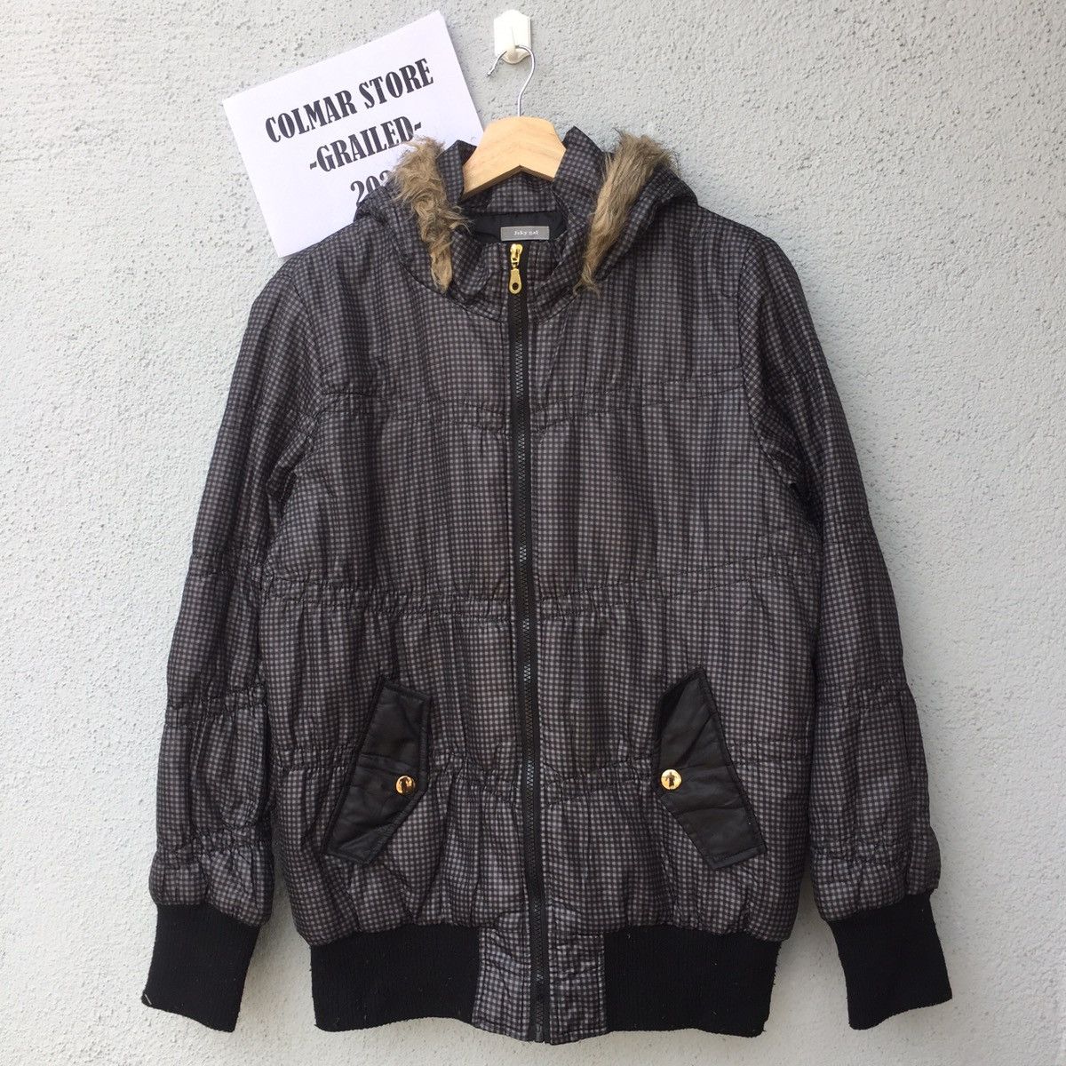 Japanese Brand Vintage JOKY GAL Puffer Fur Hoodies Jacket Size US L / EU 52-54 / 3 - 1 Thumbnail