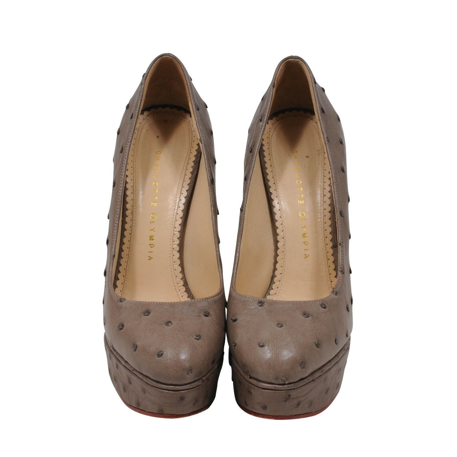 Charlotte Olympia Ostritch Platform Heel Pumps Size US 8 / IT 38 - 2 Thumbnail