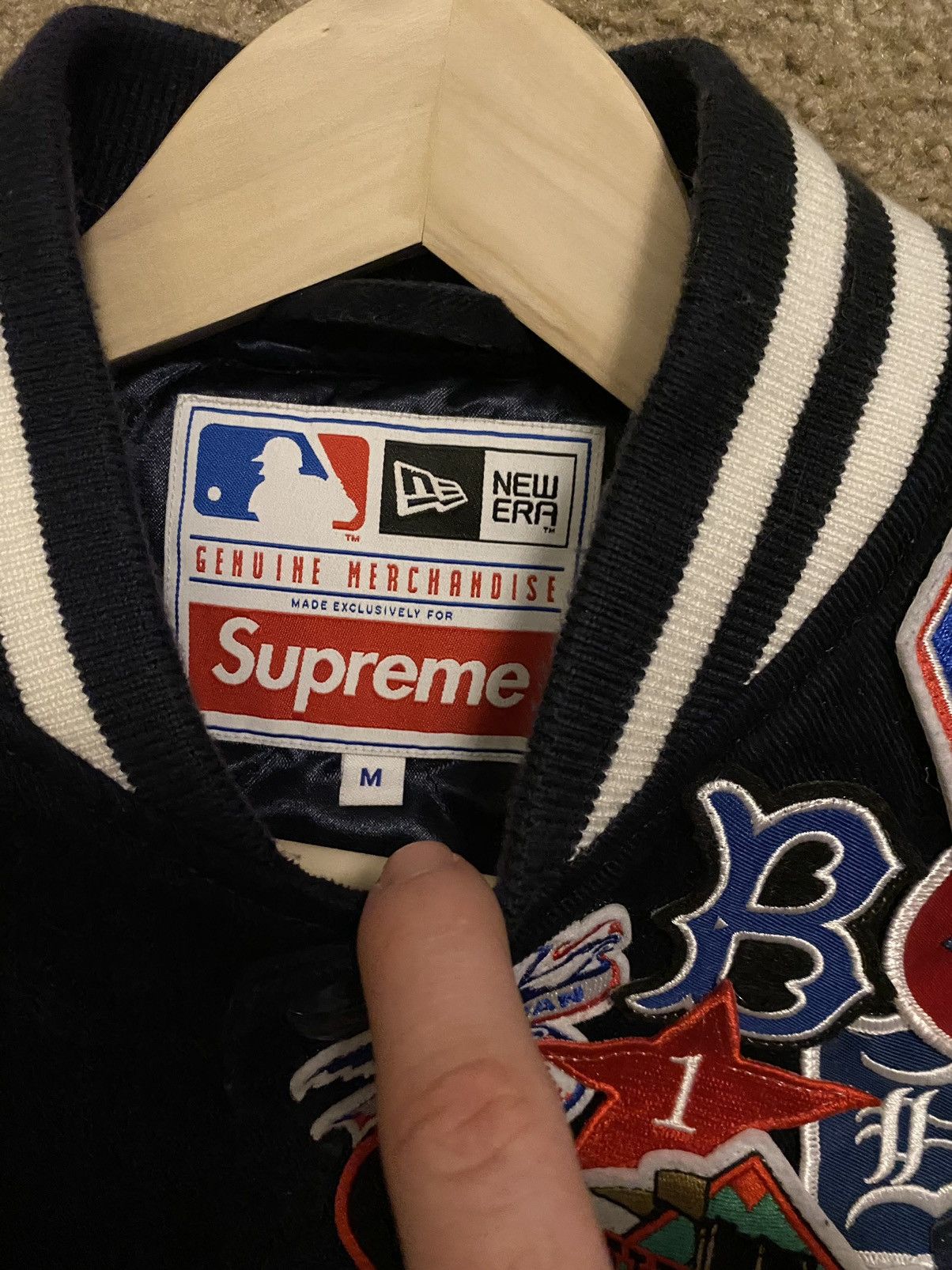 MLB × Supreme Supreme MLB Varsity jacket Size US M / EU 48-50 / 2 - 5 Thumbnail
