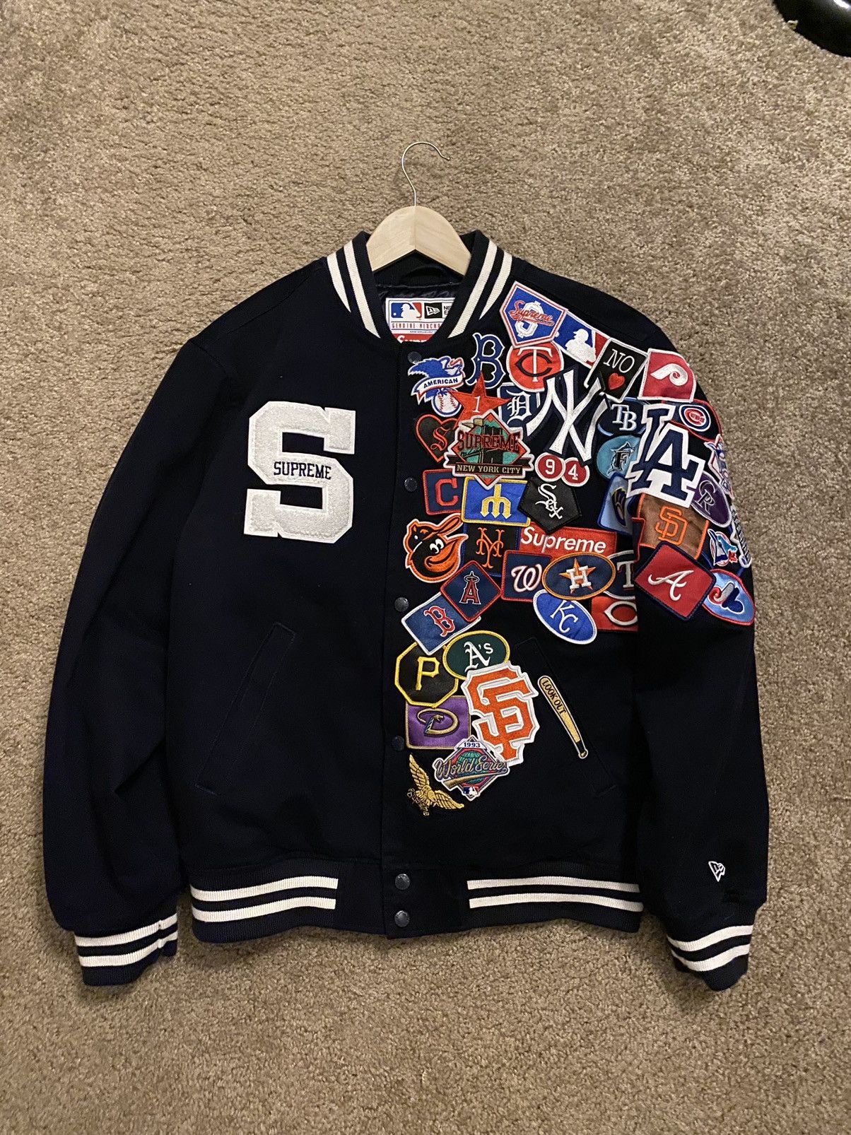 MLB × Supreme Supreme MLB Varsity jacket Size US M / EU 48-50 / 2 - 1 Thumbnail