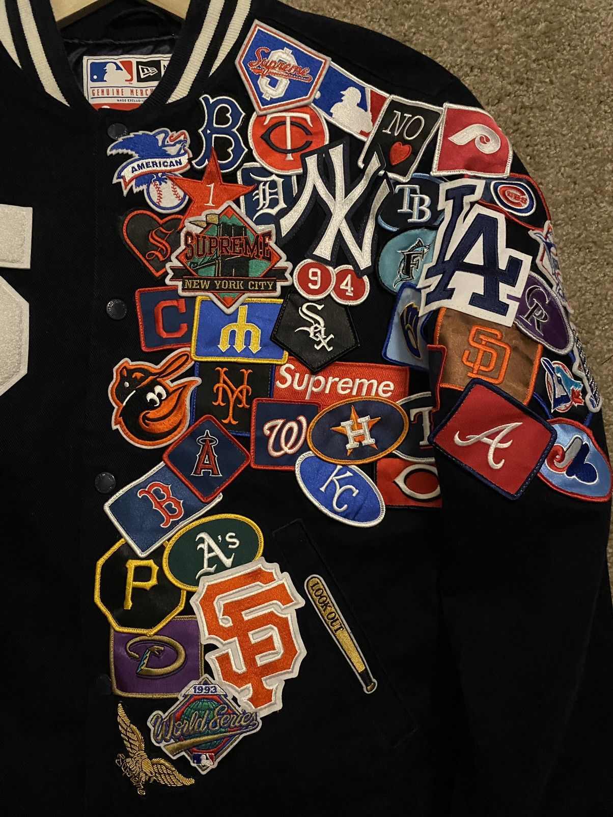 MLB × Supreme Supreme MLB Varsity jacket Size US M / EU 48-50 / 2 - 4 Thumbnail