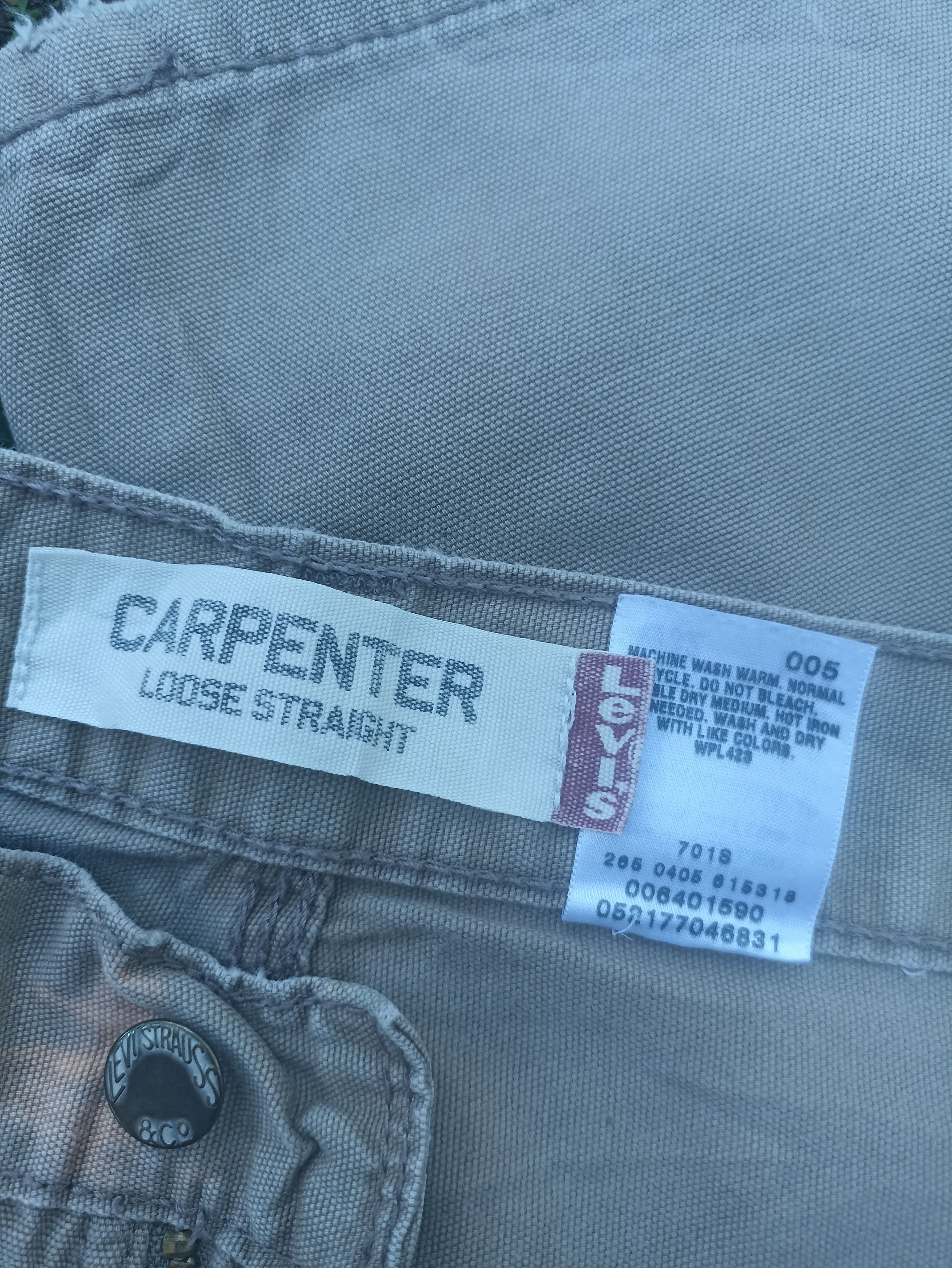 Levi's × Vintage Levis Carpenter Loose Straight pants - J237 Size US 34 / EU 50 - 4 Thumbnail