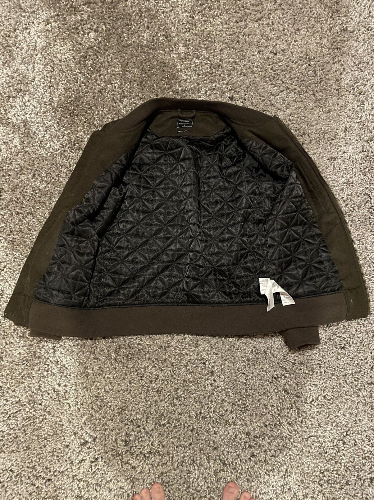 Dark Olive Italian Wool Bomber