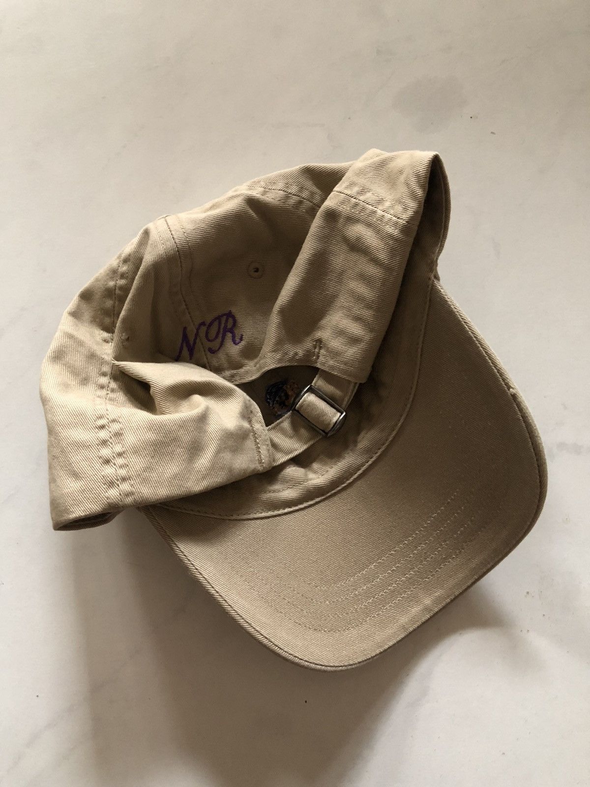 Polo Ralph Lauren Polo bear ball cap tan beige blue Size ONE SIZE - 5 Thumbnail