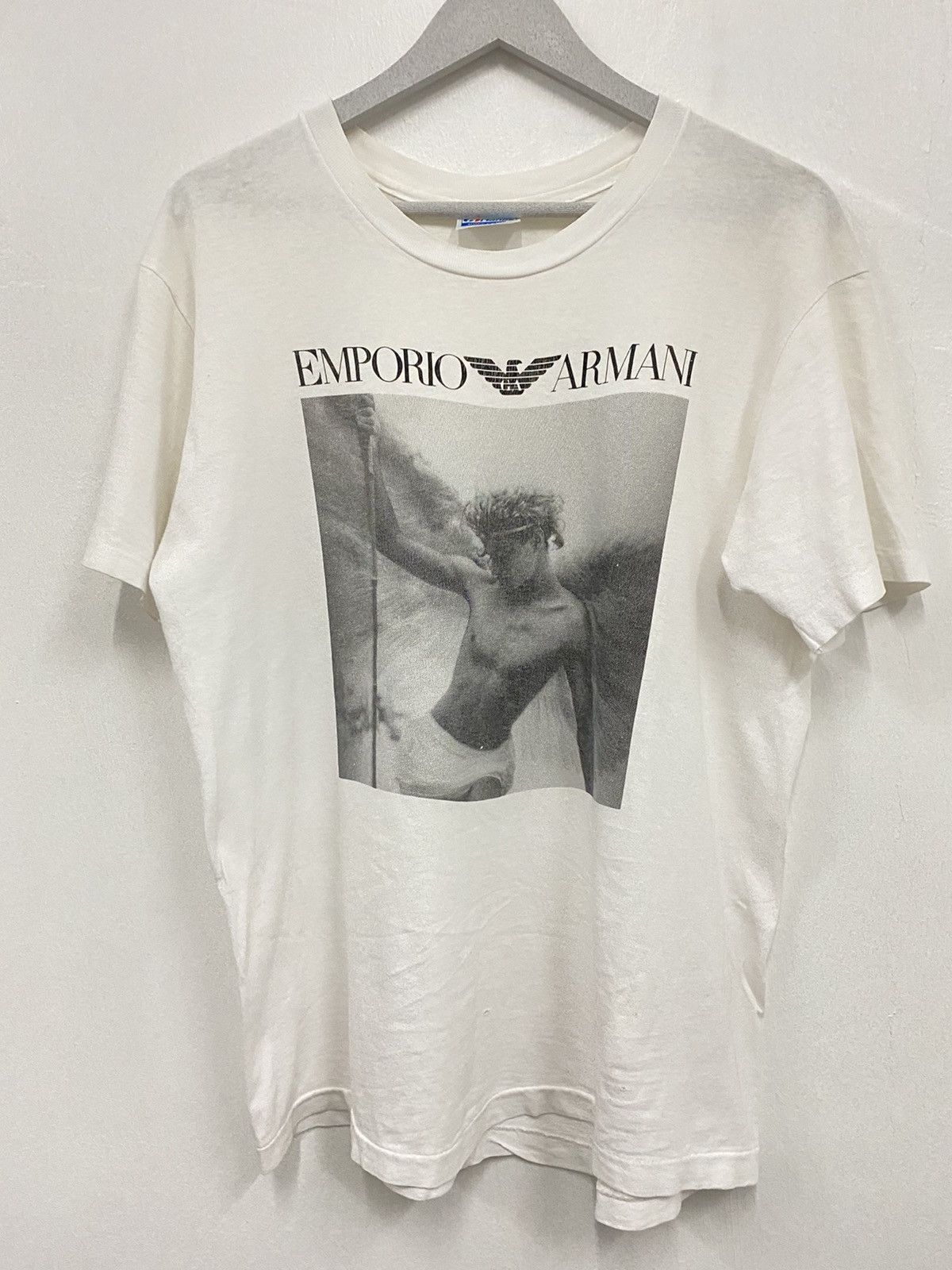 Vintage Vintage 90s Emporio Armani by Weber Photo Print T Shirt