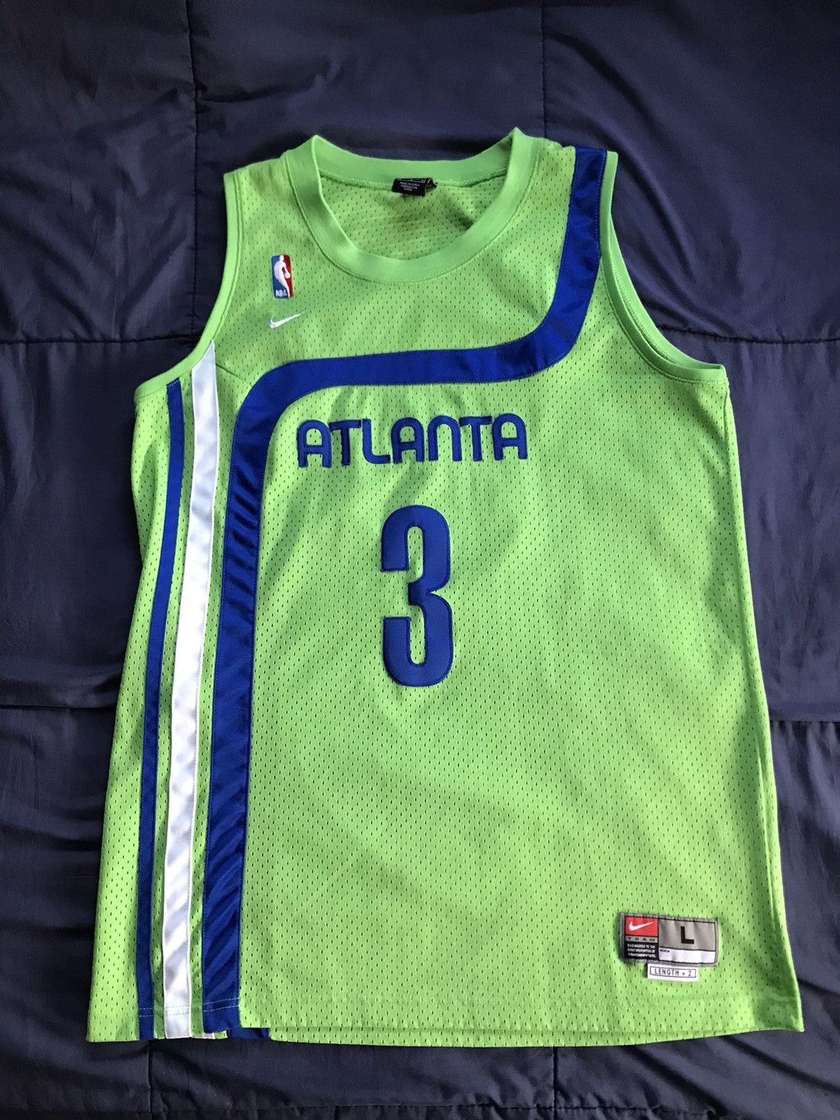 Nike Jersey Size boys Small Green Shareef Abdur-Rahim Atlanta Hawks Jersey  NBA