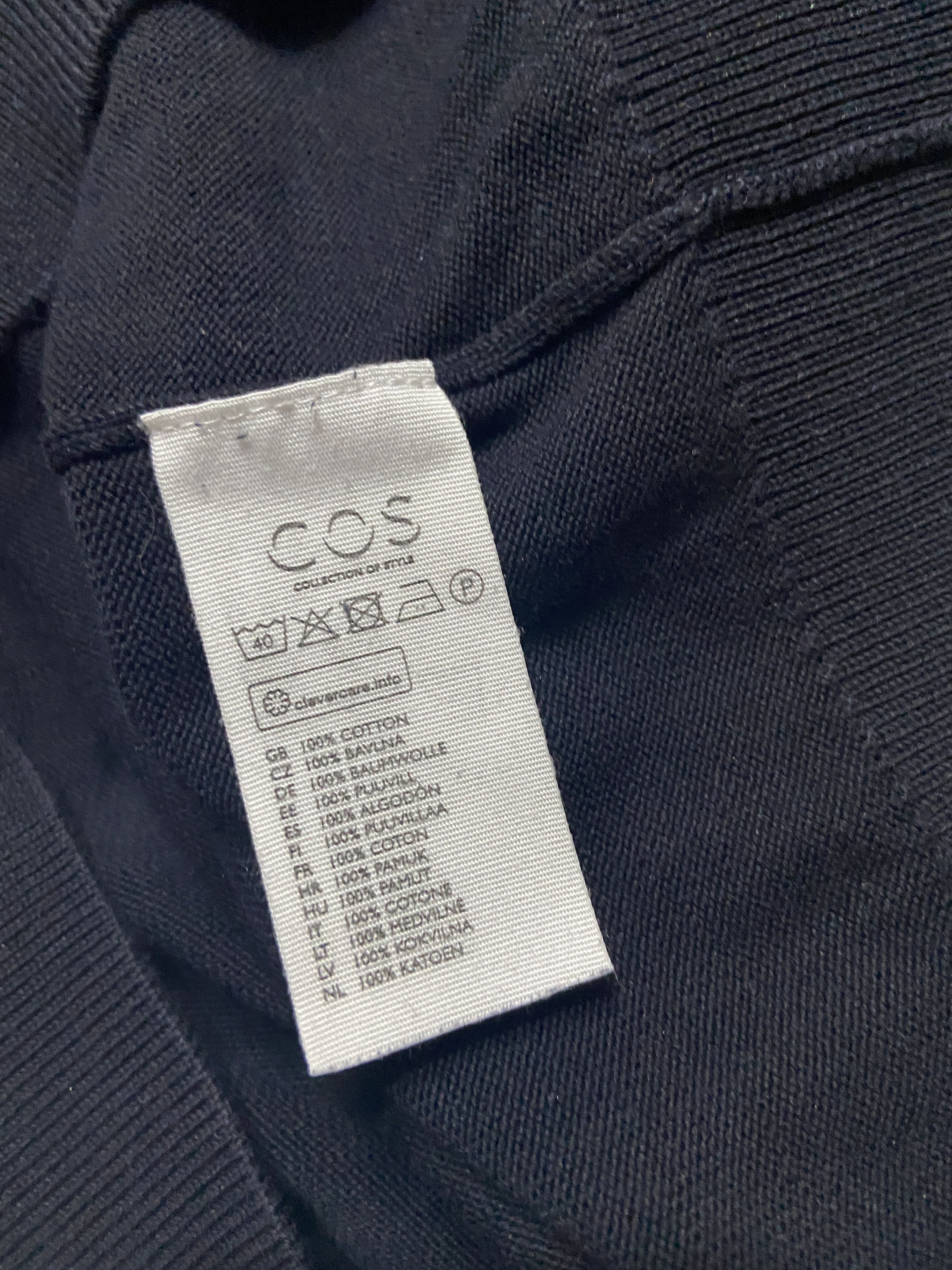 Cos × Vintage Cos Mens Cotton Crew Neck Sweater Size US M / EU 48-50 / 2 - 5 Thumbnail
