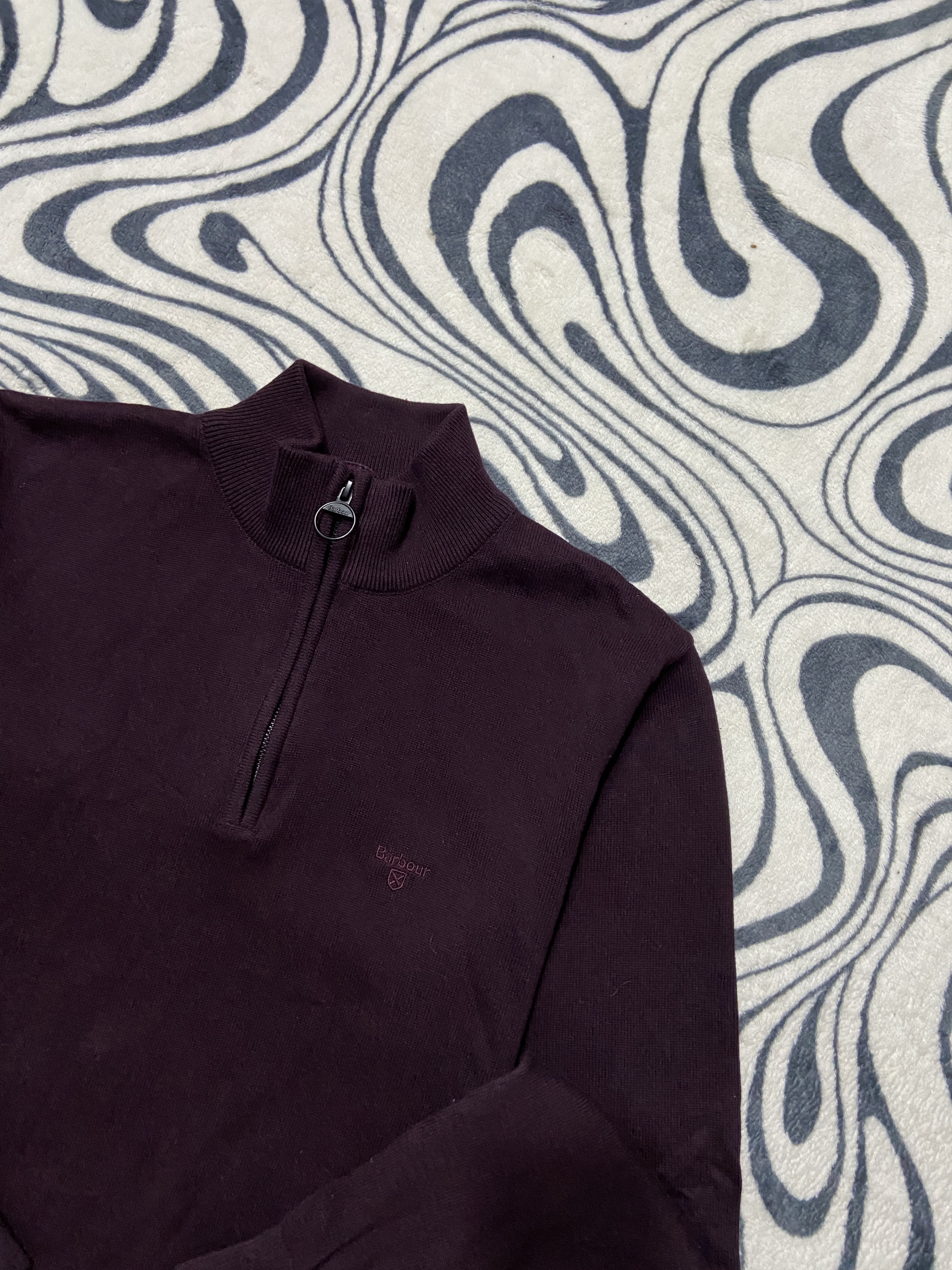 Barbour × Vintage Barbour Vintage Mens 1\4 Zip Sweater Size US L / EU 52-54 / 3 - 2 Thumbnail