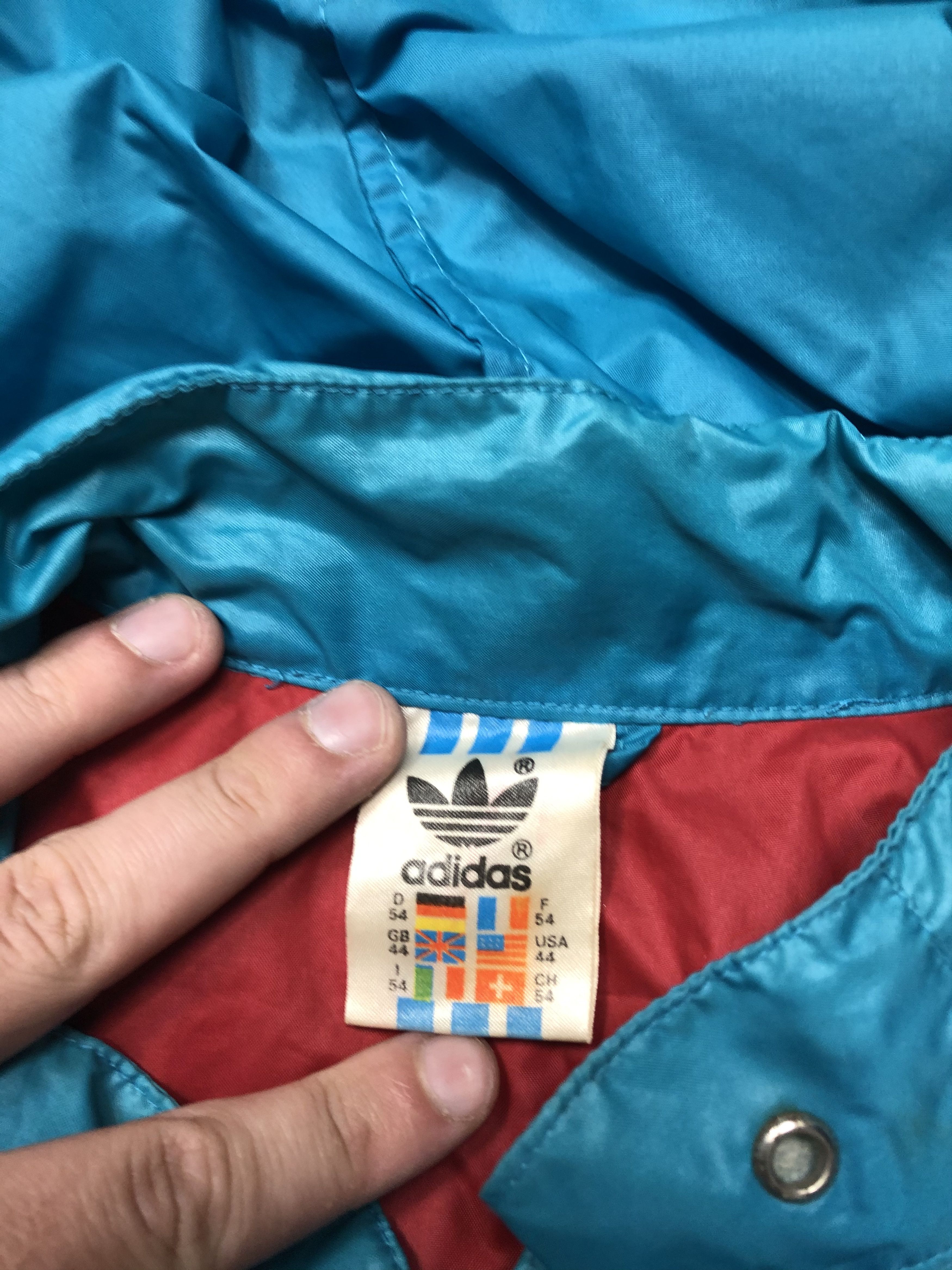 Adidas Adidas 90s Vintage Mens Nylon Jacket Size US XL / EU 56 / 4 - 4 Thumbnail