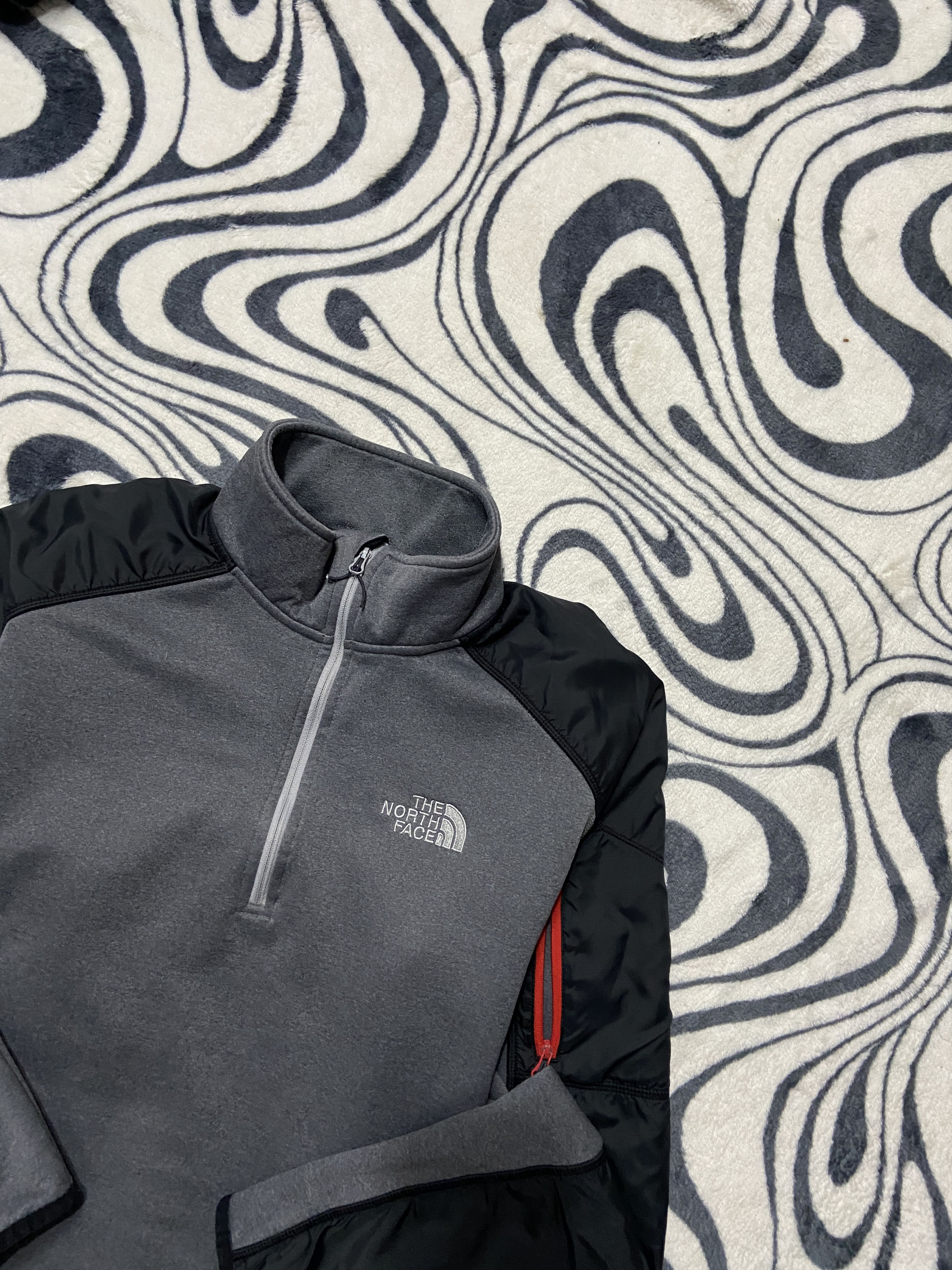 The North Face The North Face Vintage Mens Fleece + Nylon Jacket 1\4 Zip Size US M / EU 48-50 / 2 - 2 Thumbnail