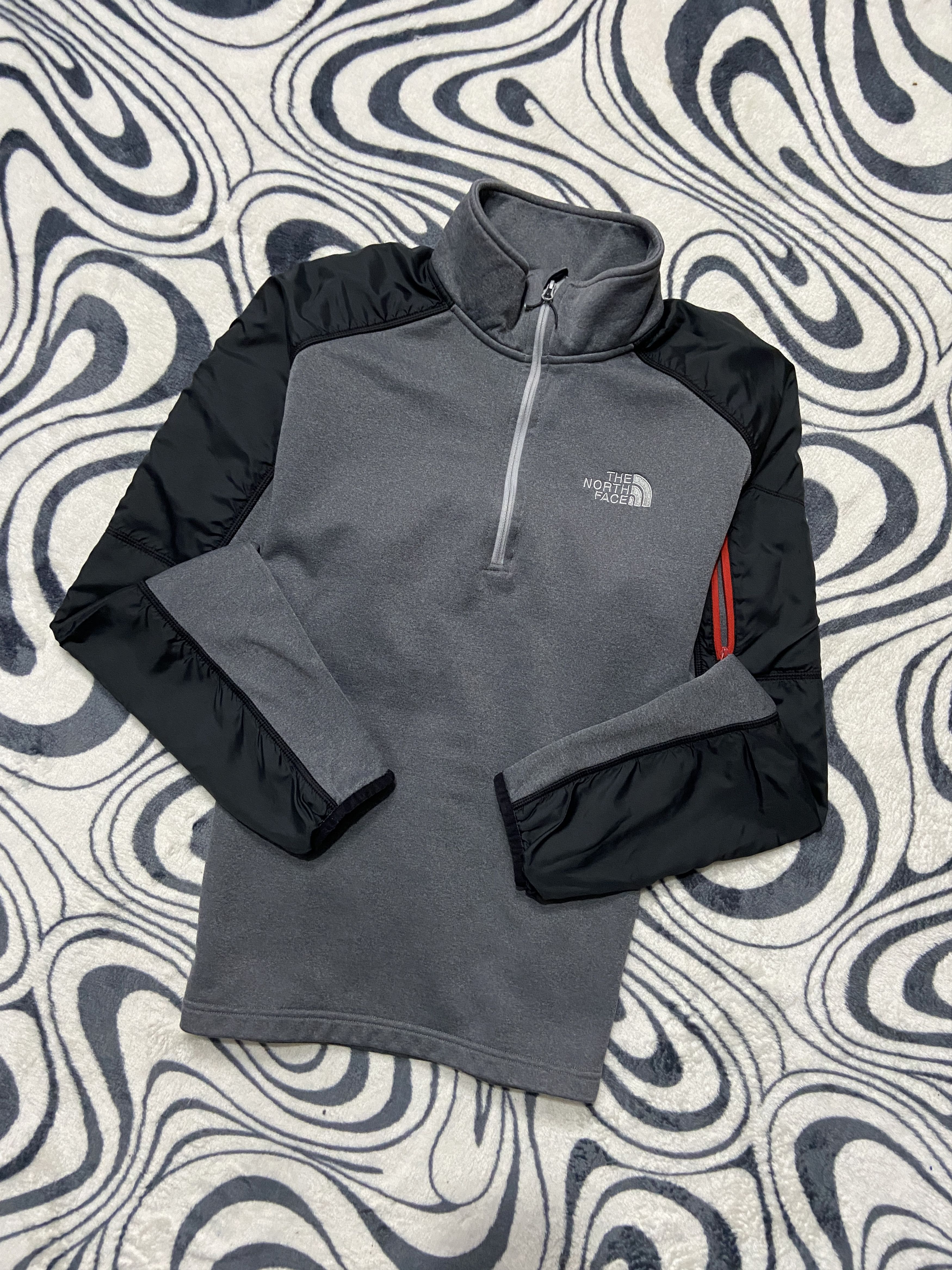 The North Face The North Face Vintage Mens Fleece + Nylon Jacket 1\4 Zip Size US M / EU 48-50 / 2 - 1 Thumbnail