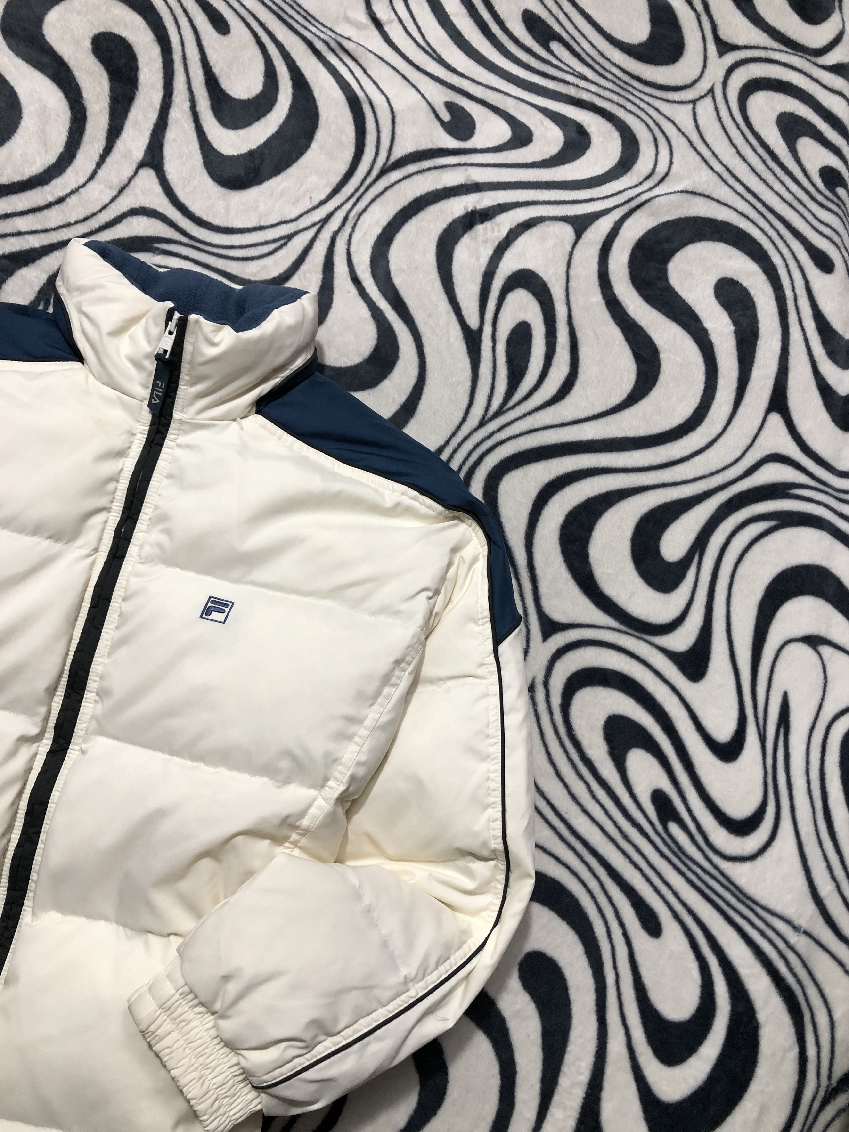 Fila Fila Vintage Mens Goose Down Puffer Jacket Size US M / EU 48-50 / 2 - 2 Thumbnail