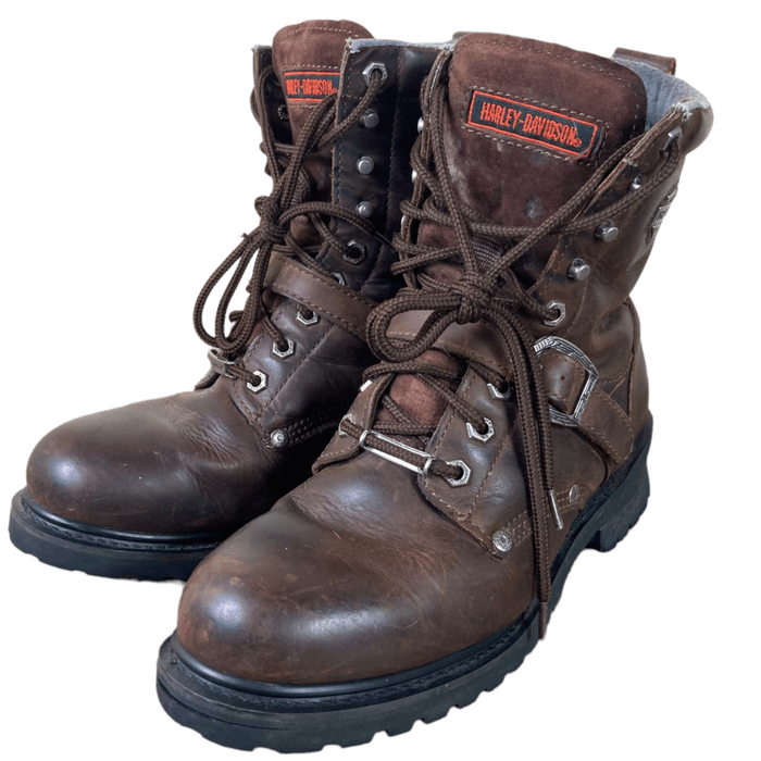 Harley Davidson Harley Davidson Mens Motorcycle Boots Size 8 Brown