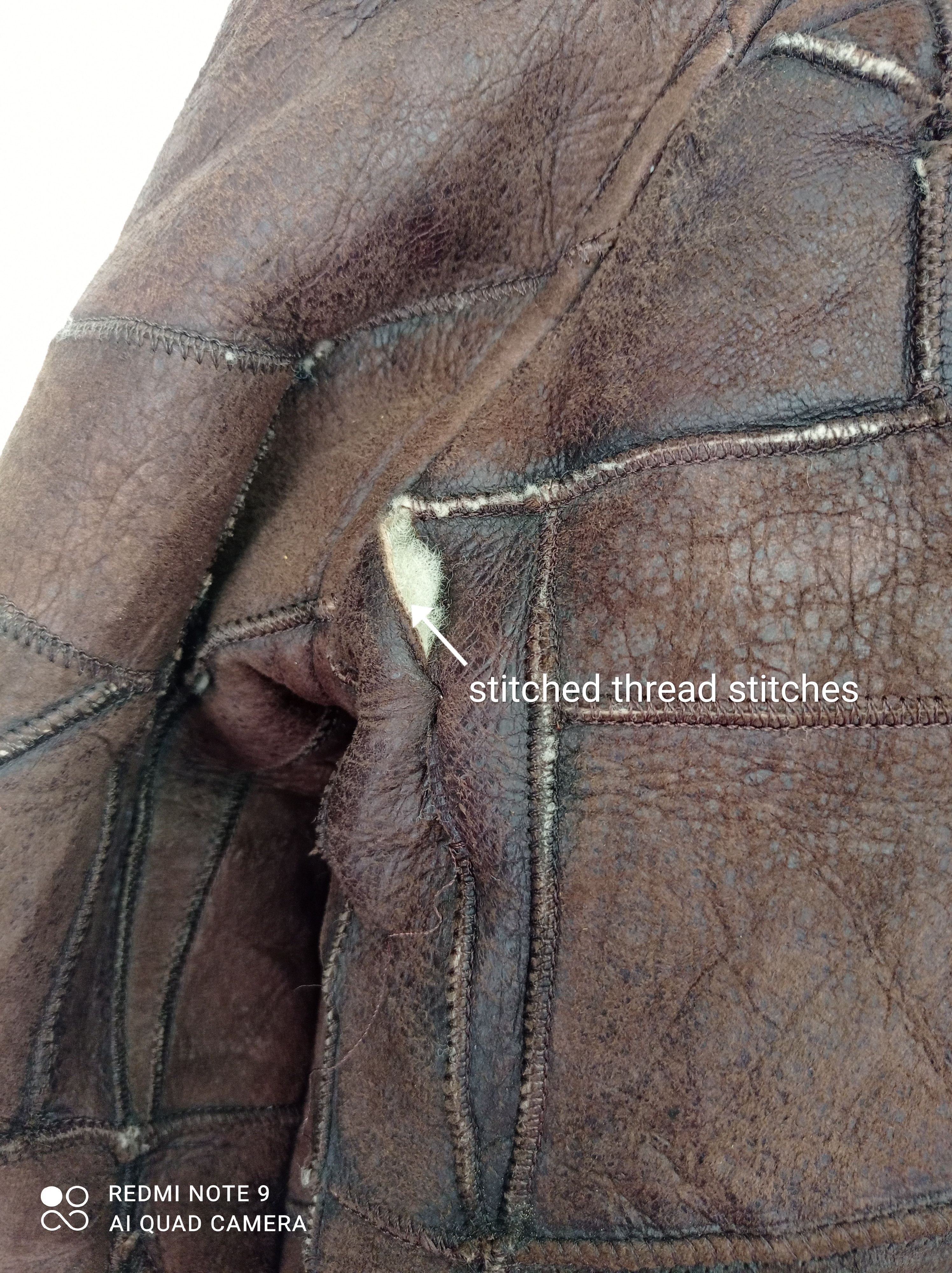 Vintage Shearling by Lawrence Patchwork Sheepskin Leather Jacket Size US M / EU 48-50 / 2 - 9 Thumbnail