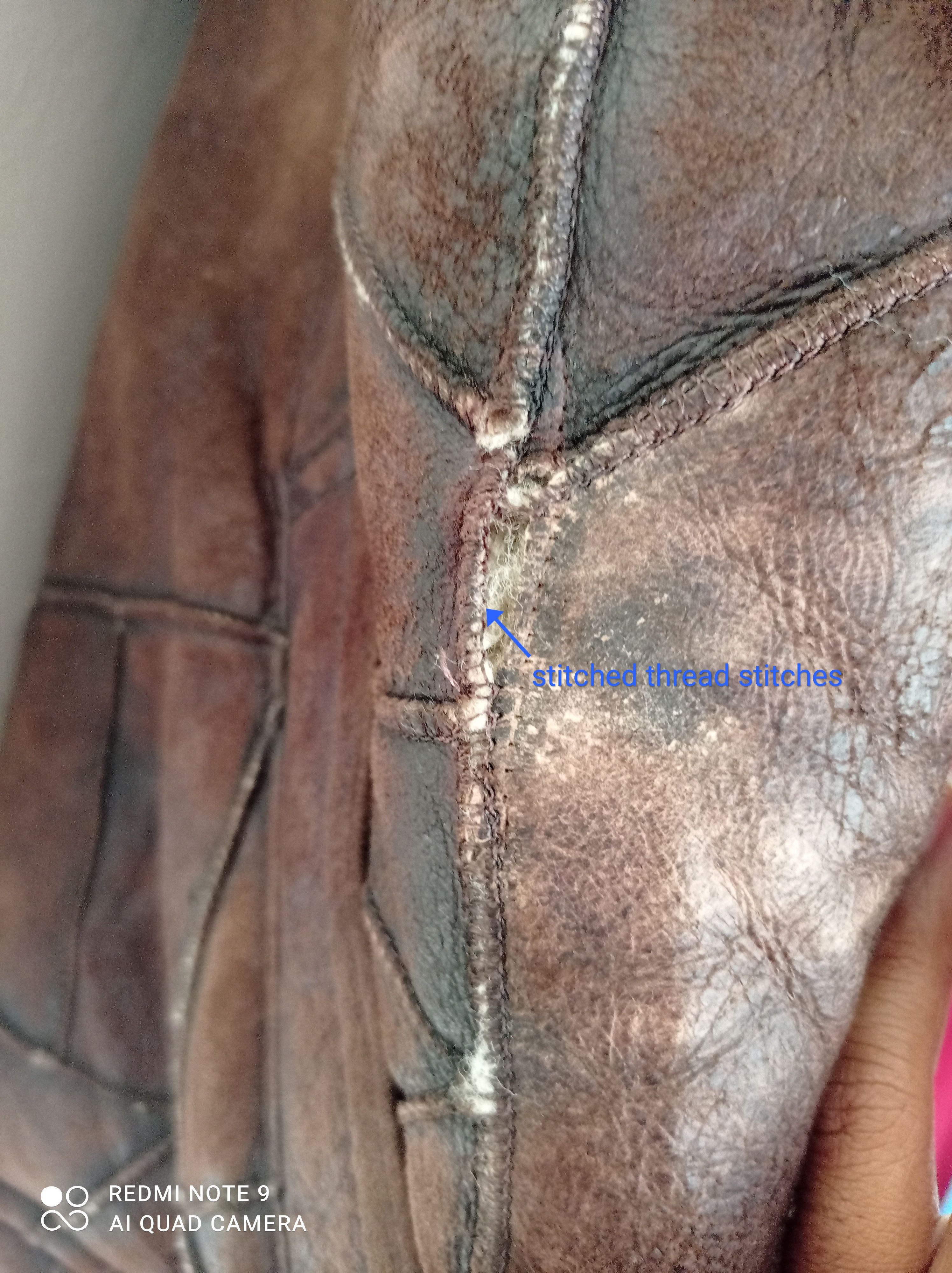 Vintage Shearling by Lawrence Patchwork Sheepskin Leather Jacket Size US M / EU 48-50 / 2 - 7 Thumbnail