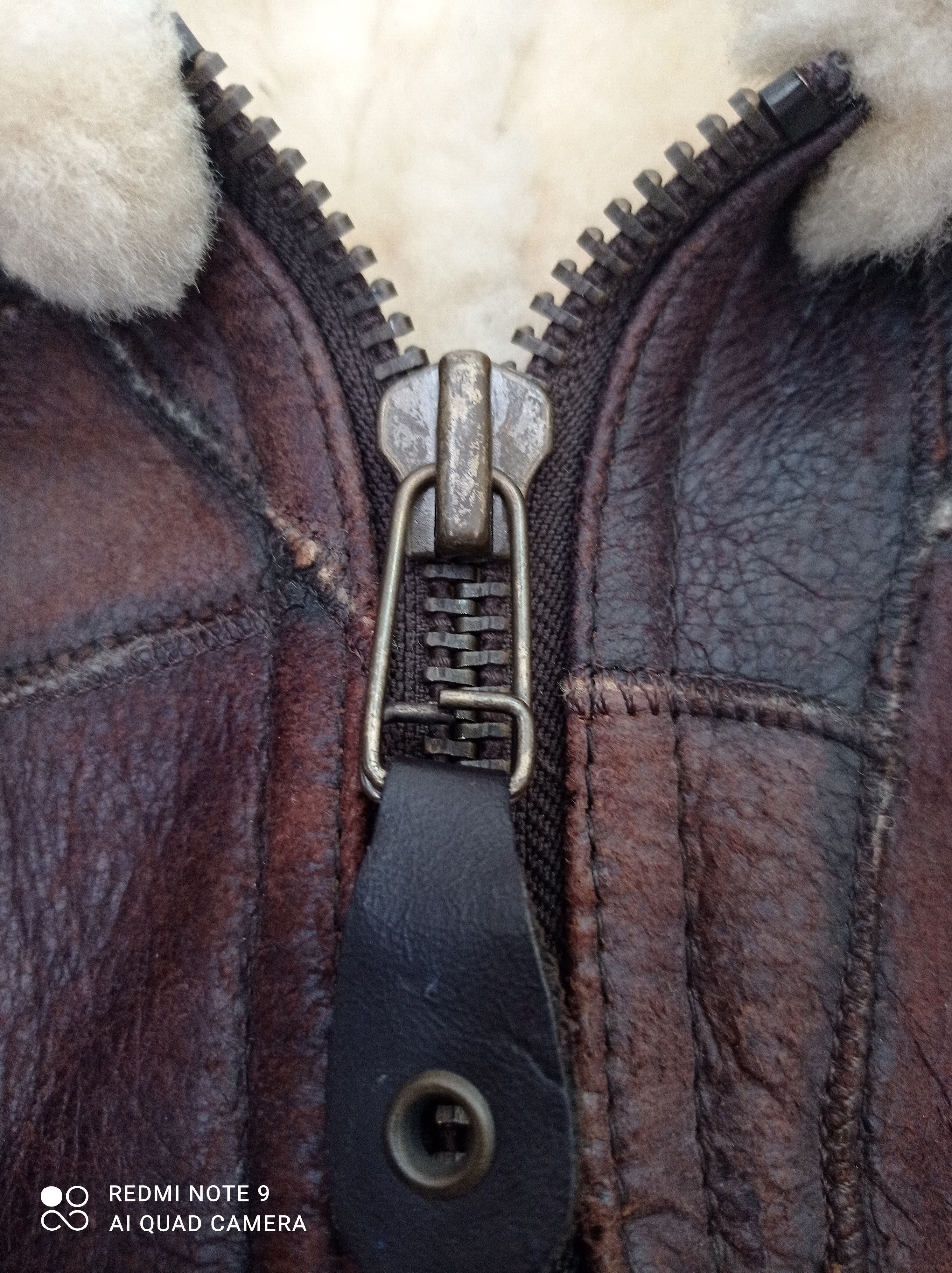Vintage Shearling by Lawrence Patchwork Sheepskin Leather Jacket Size US M / EU 48-50 / 2 - 5 Thumbnail