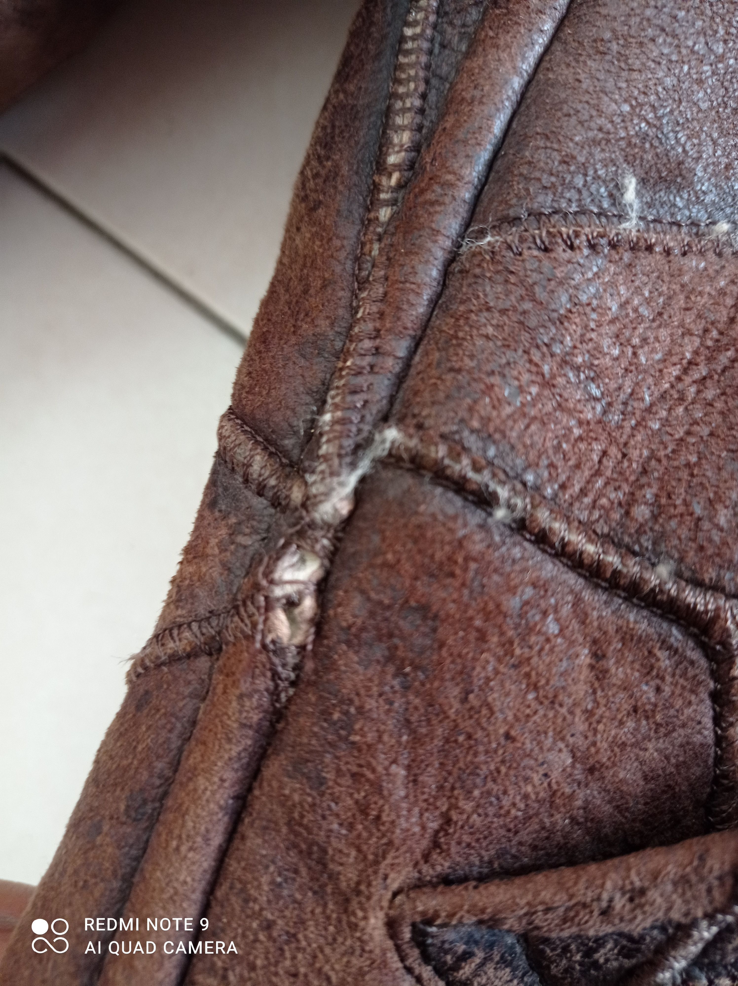 Vintage Shearling by Lawrence Patchwork Sheepskin Leather Jacket Size US M / EU 48-50 / 2 - 8 Thumbnail