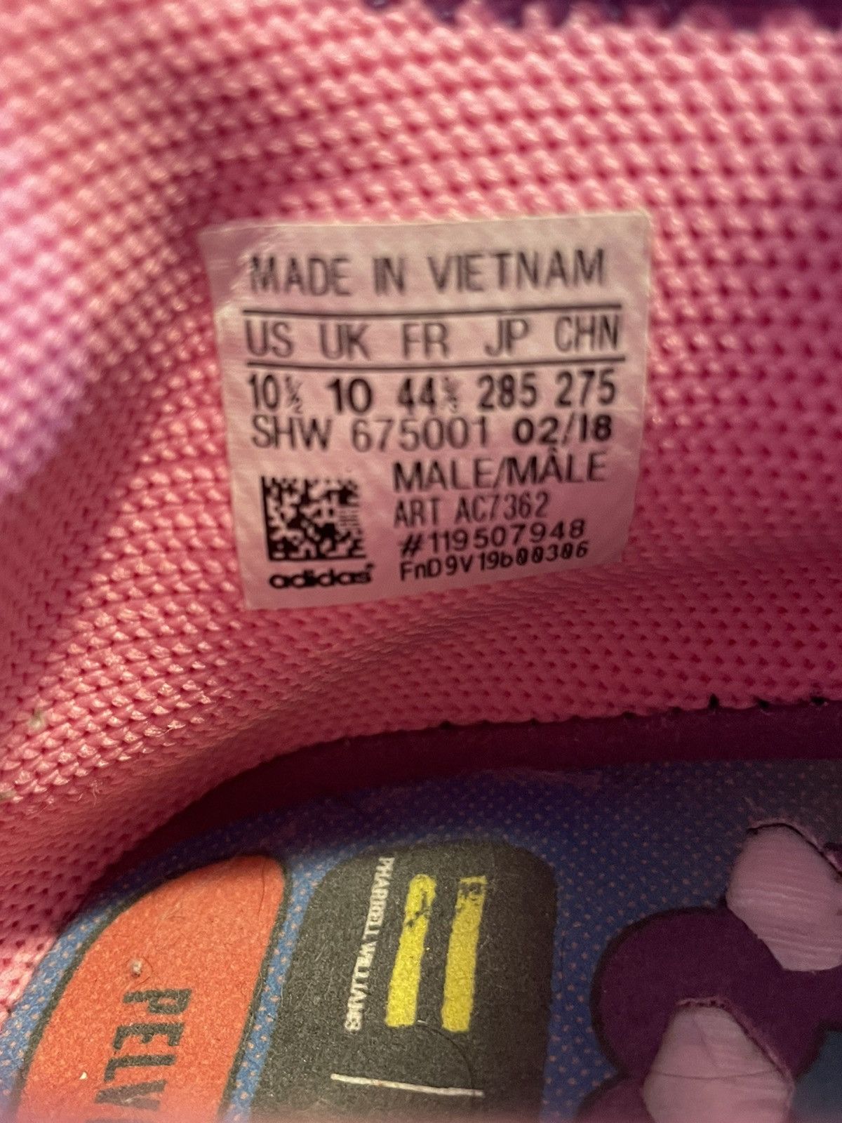 Adidas × Pharrell Pharrell NMD Pink Glow Size US 10.5 / EU 43-44 - 6 Thumbnail