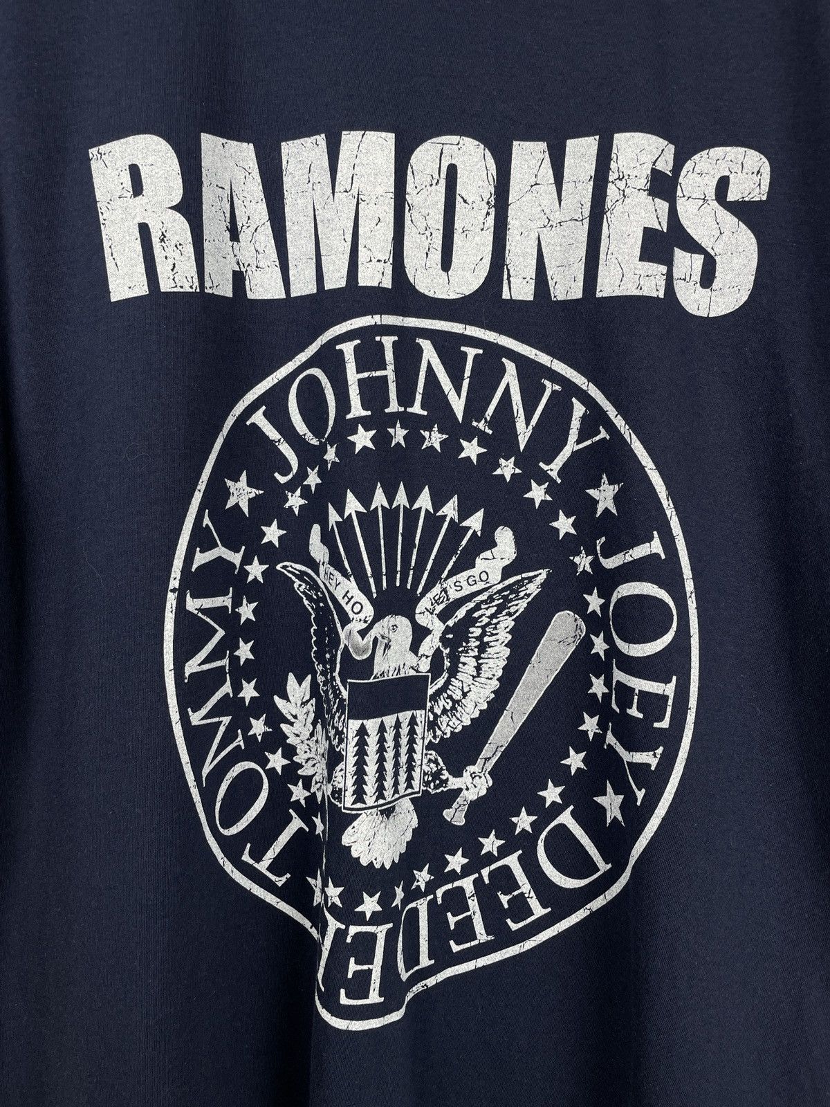 Band Tees × Vintage Vintage 00s Ramones ‘Hey! Ho! Let’s Go’ Band T-Shirt Size US L / EU 52-54 / 3 - 4 Thumbnail