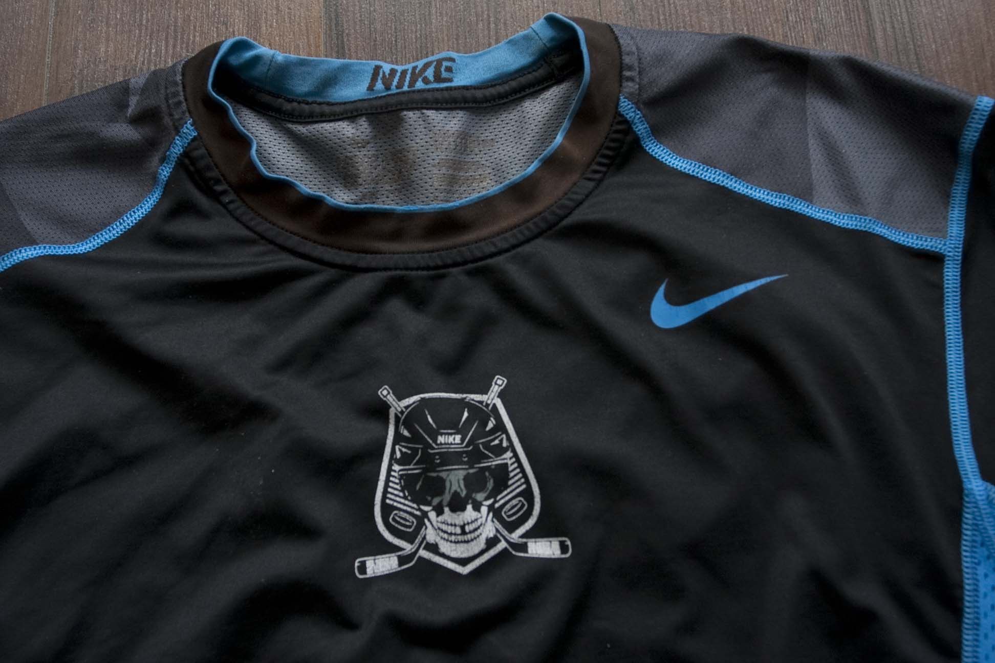 Nike Nike Pro Combat T Shirt Skull Hockey Size US L / EU 52-54 / 3 - 2 Thumbnail