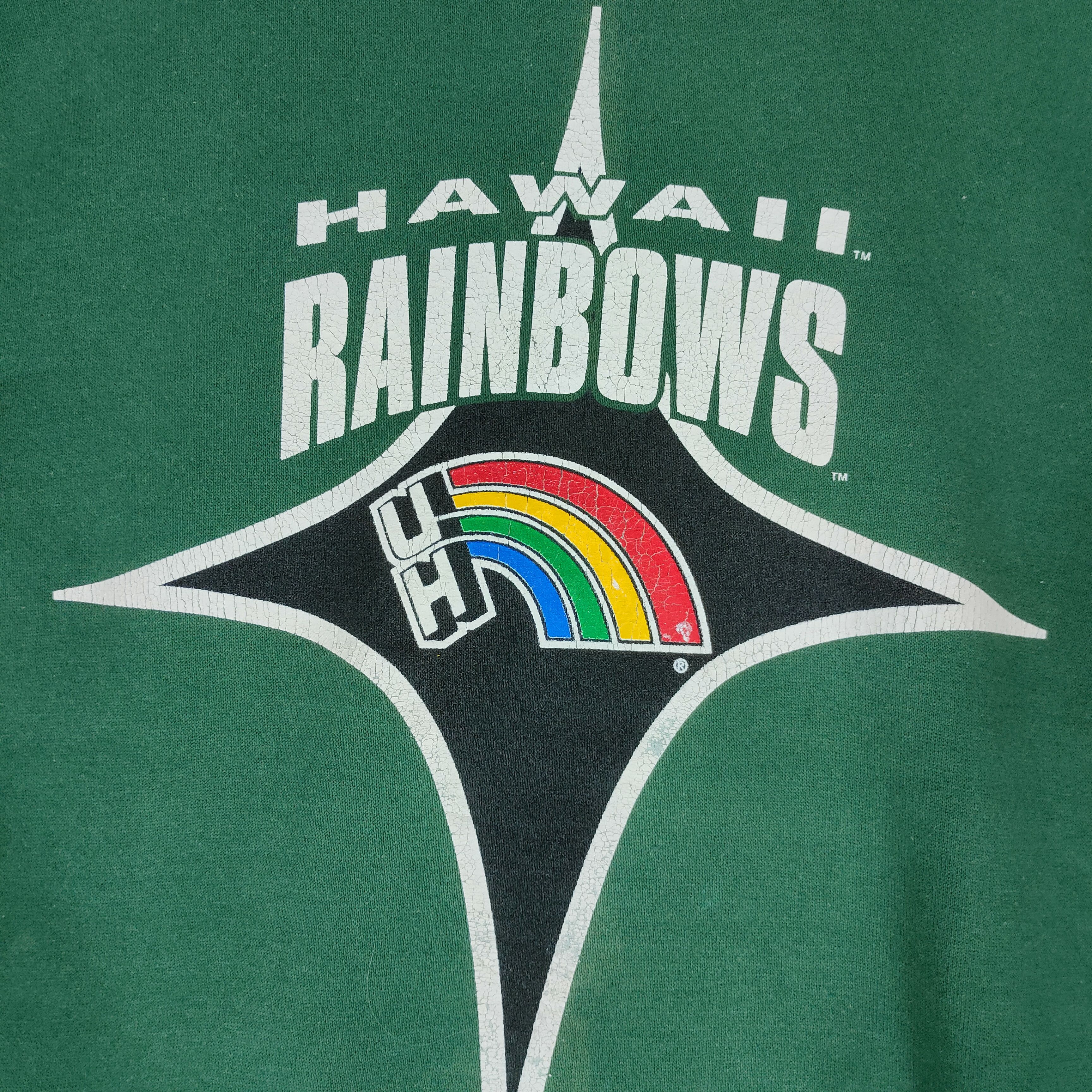 Starter Vintage 90s STARTER HAWAII RAINBOWS Spellout Sweatshirt Size US S / EU 44-46 / 1 - 3 Thumbnail
