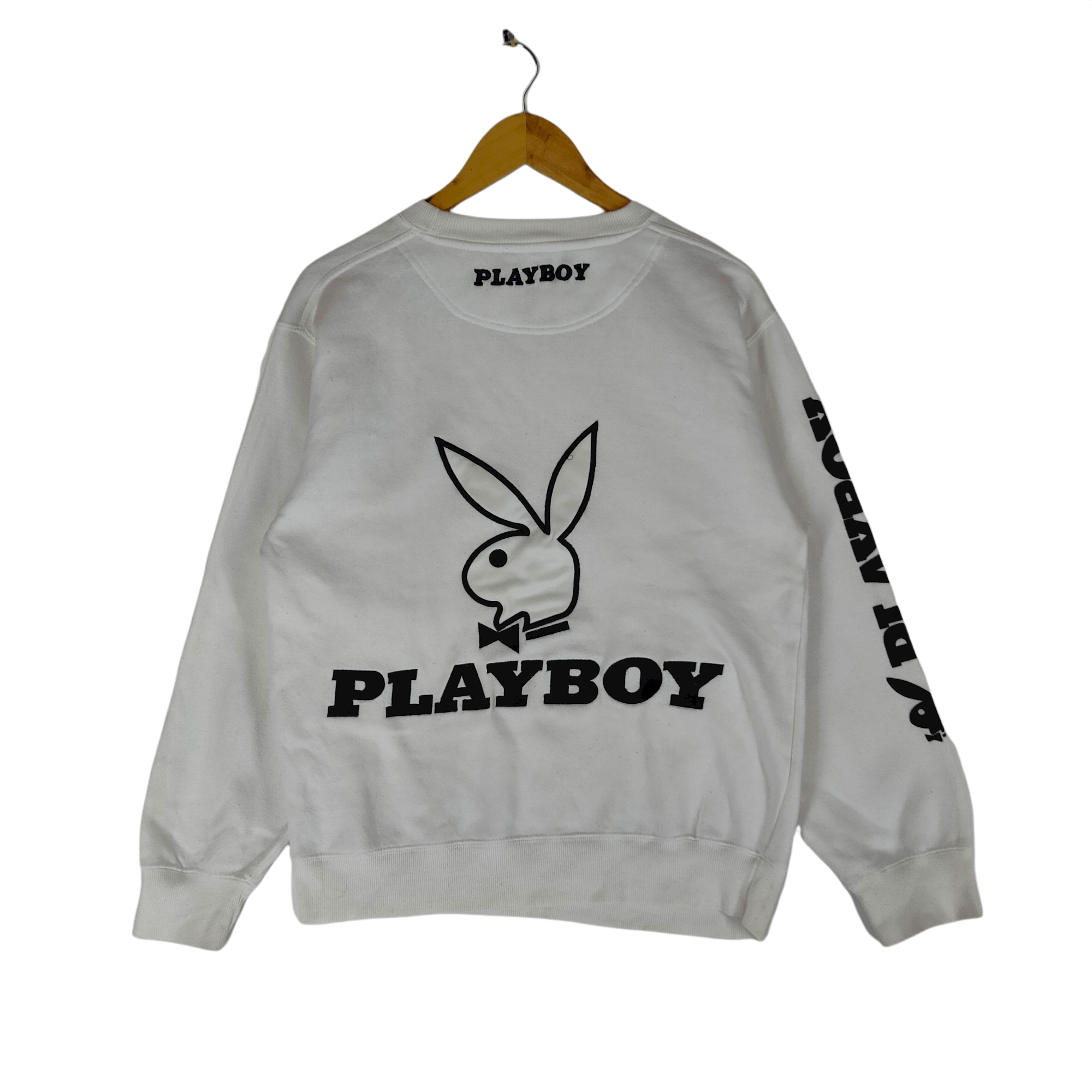 Playboy Vintage PLAYBOY Back Embroidery Logo Spellout Sweatshirt Size US M / EU 48-50 / 2 - 1 Thumbnail