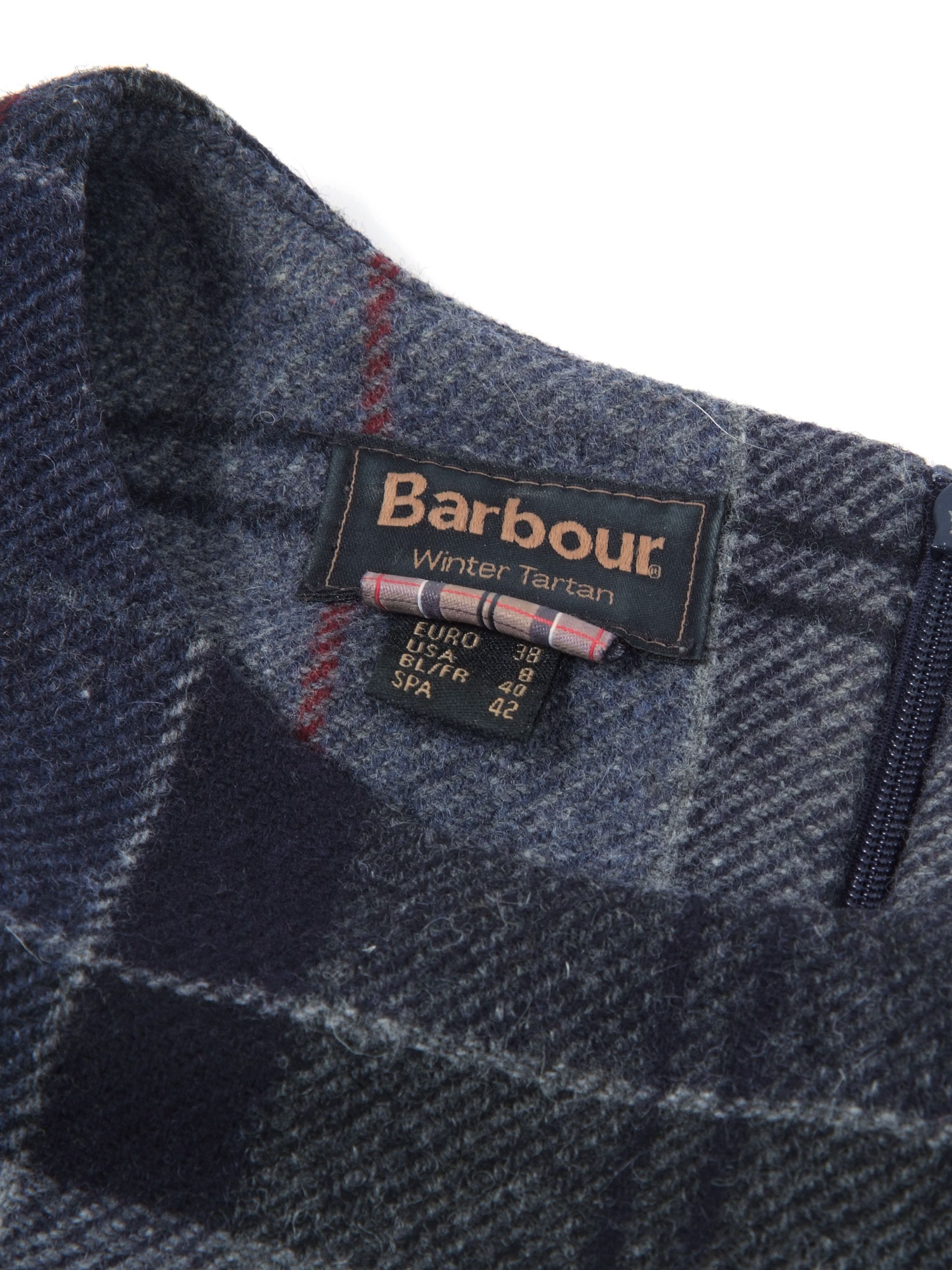 Barbour Winter Tartan Checked Wool Dress US8