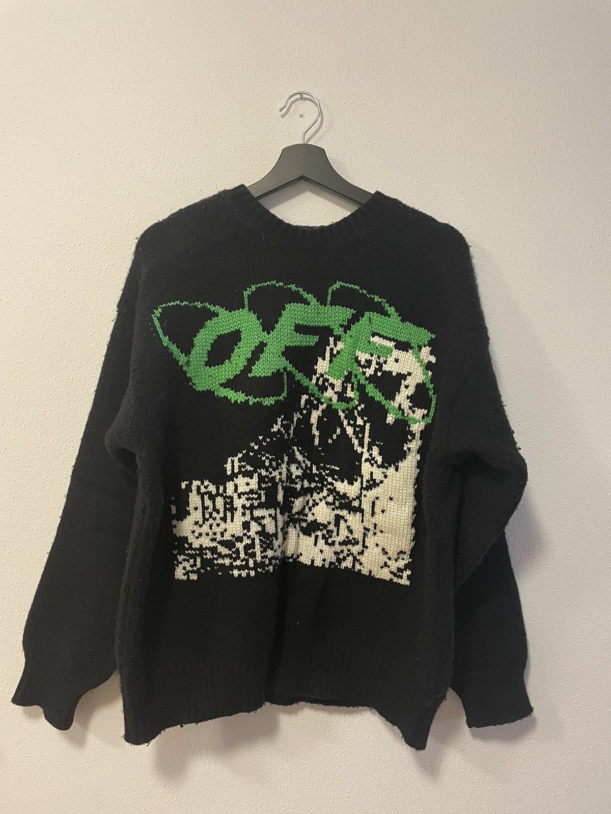 Off-White Off-White Ruined Factory Knitsweater FW19 Small | Grailed