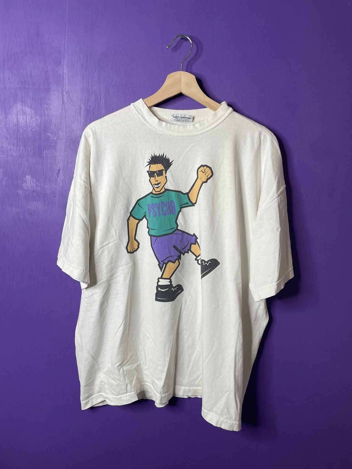 Vintage Psycho skate brand character t-shirt