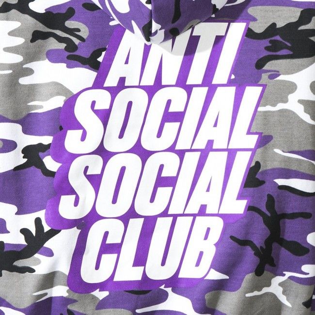 Anti Social Social Club DS White Blocked ASSC Options Purple Camo Hoodie BAPE MagOC Size US M / EU 48-50 / 2 - 3 Thumbnail